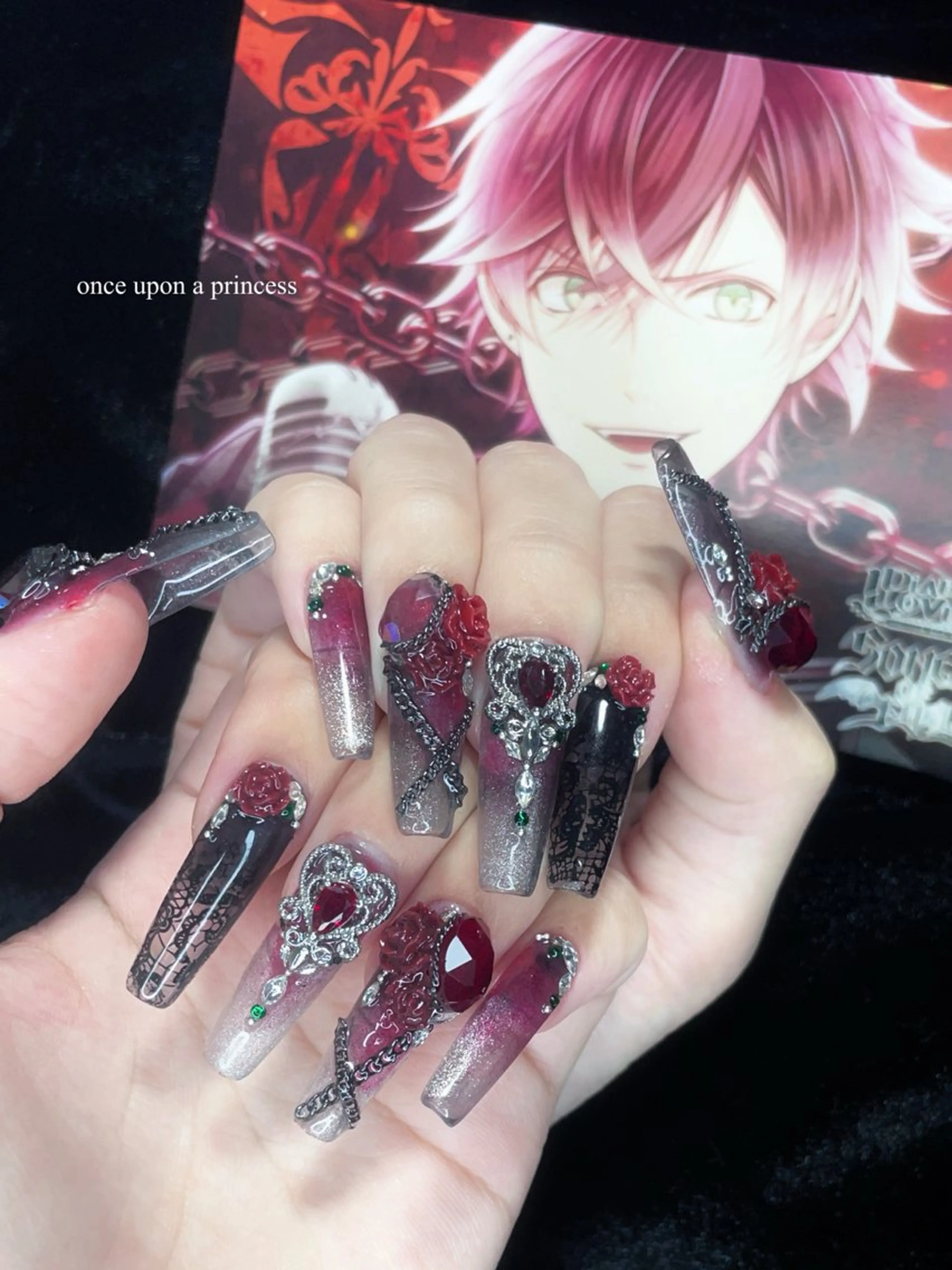 ネイル ハンドネイル Once upon a princessシェアサロンL'OM OSAKA所属・Once upon a princessのネイルデザイン