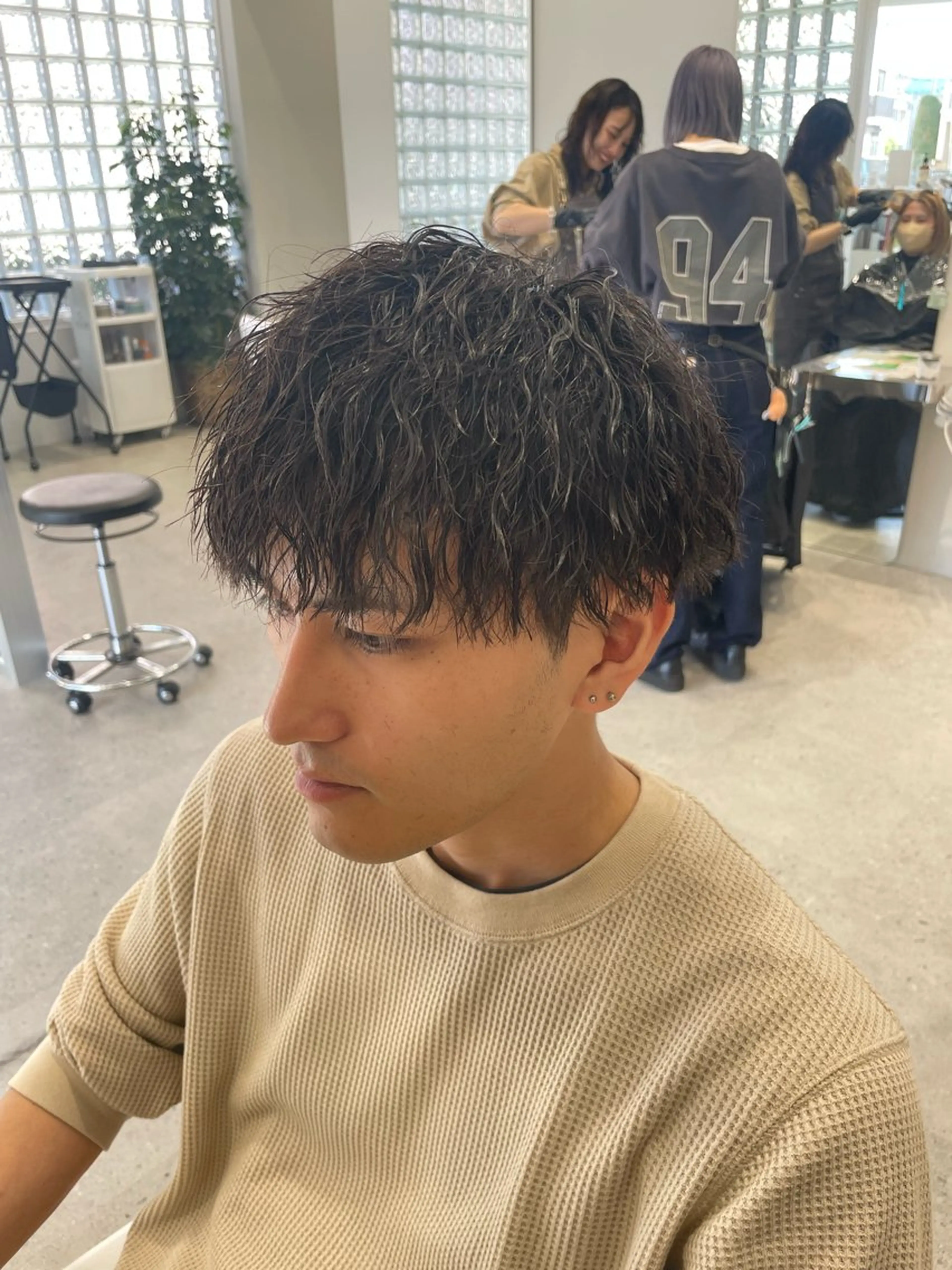 パーマ メンズ 無料ショートモデル 募集中❗️秋山ひらいのヘアスタイル