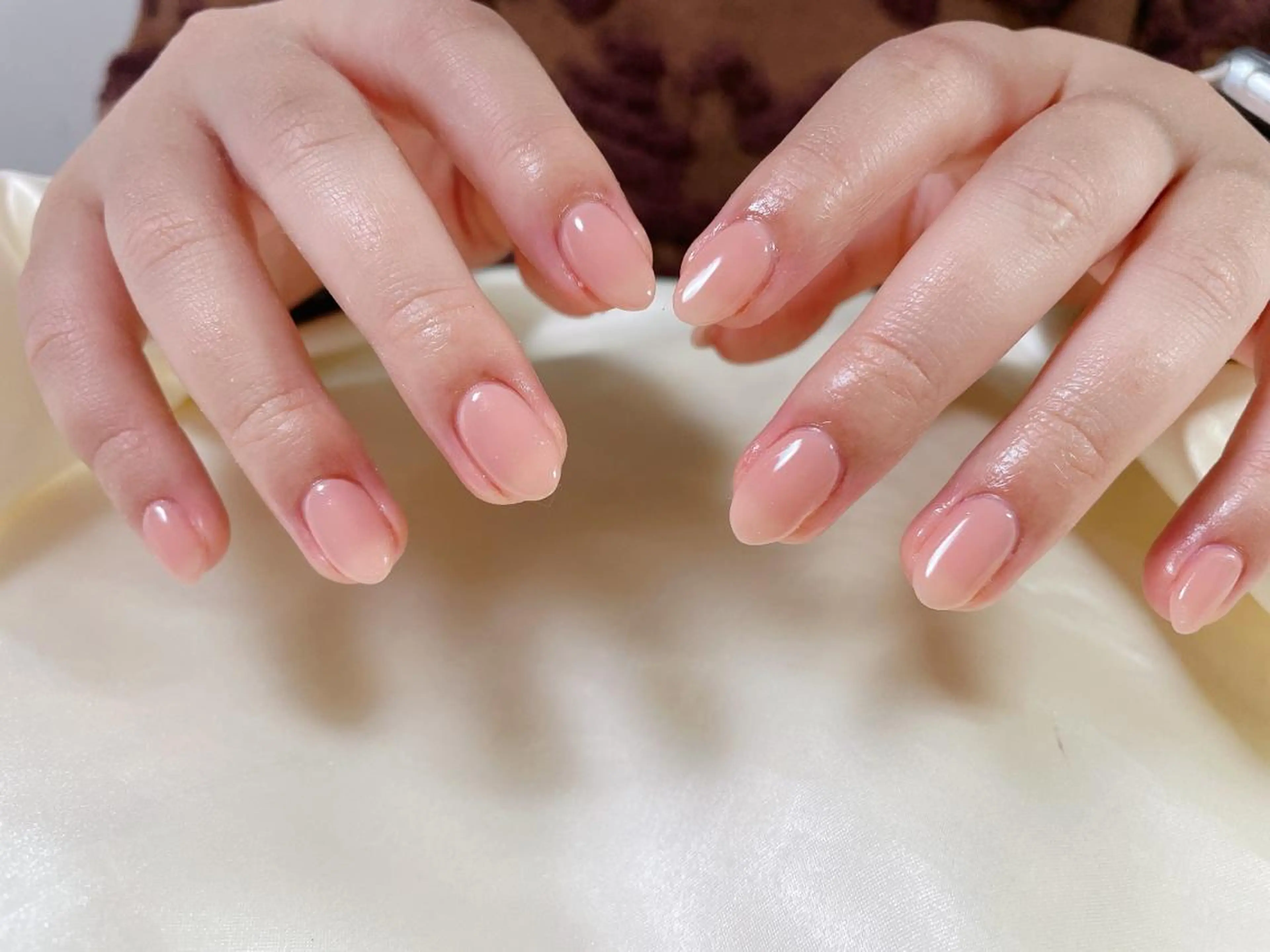 ネイル ワンカラーネイル シンプルネイル kikinail 溝の口のネイルデザイン