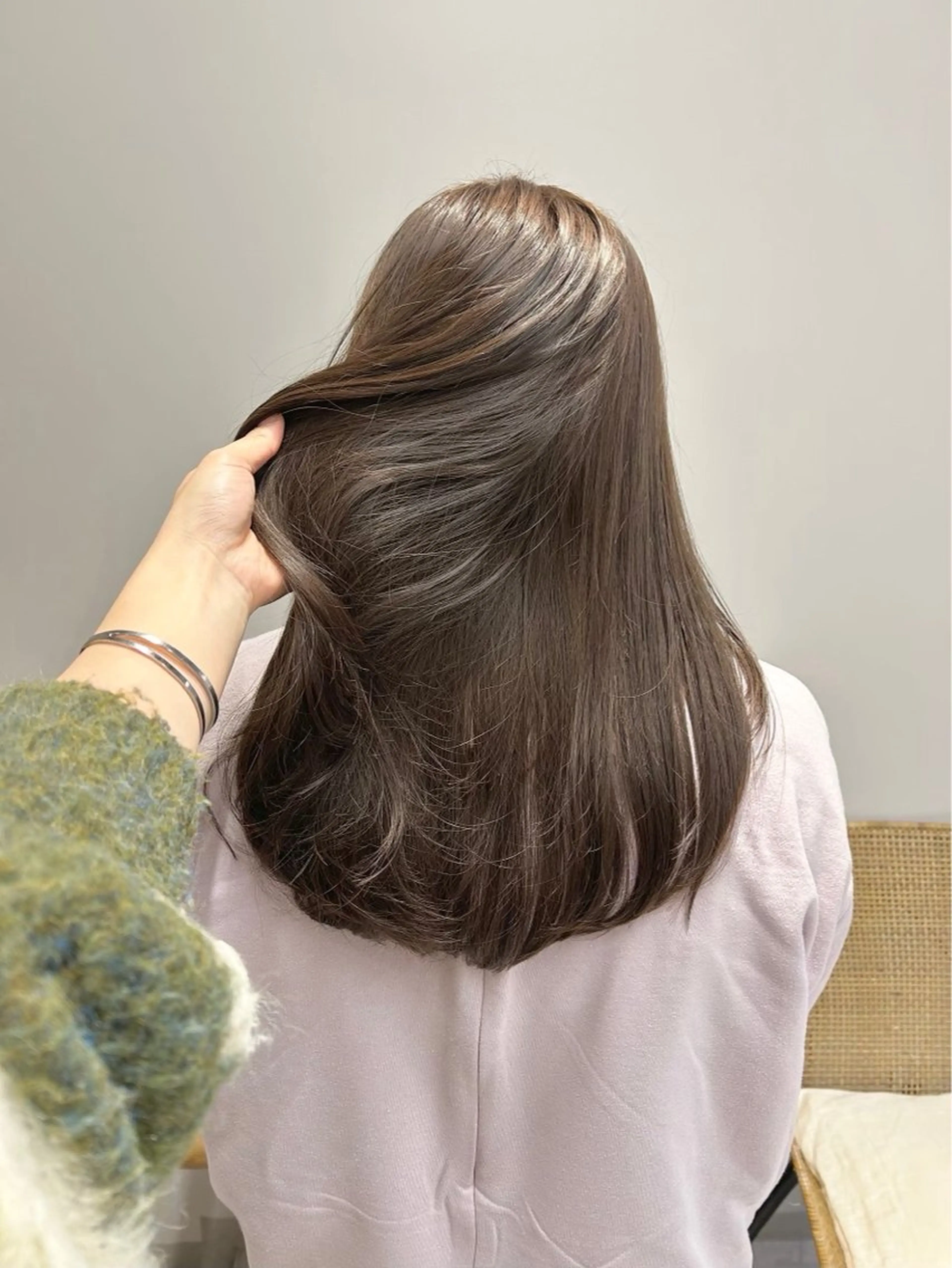 ミディアム 艶カラーsora🐰 カラーモデル募集🩵のヘアスタイル