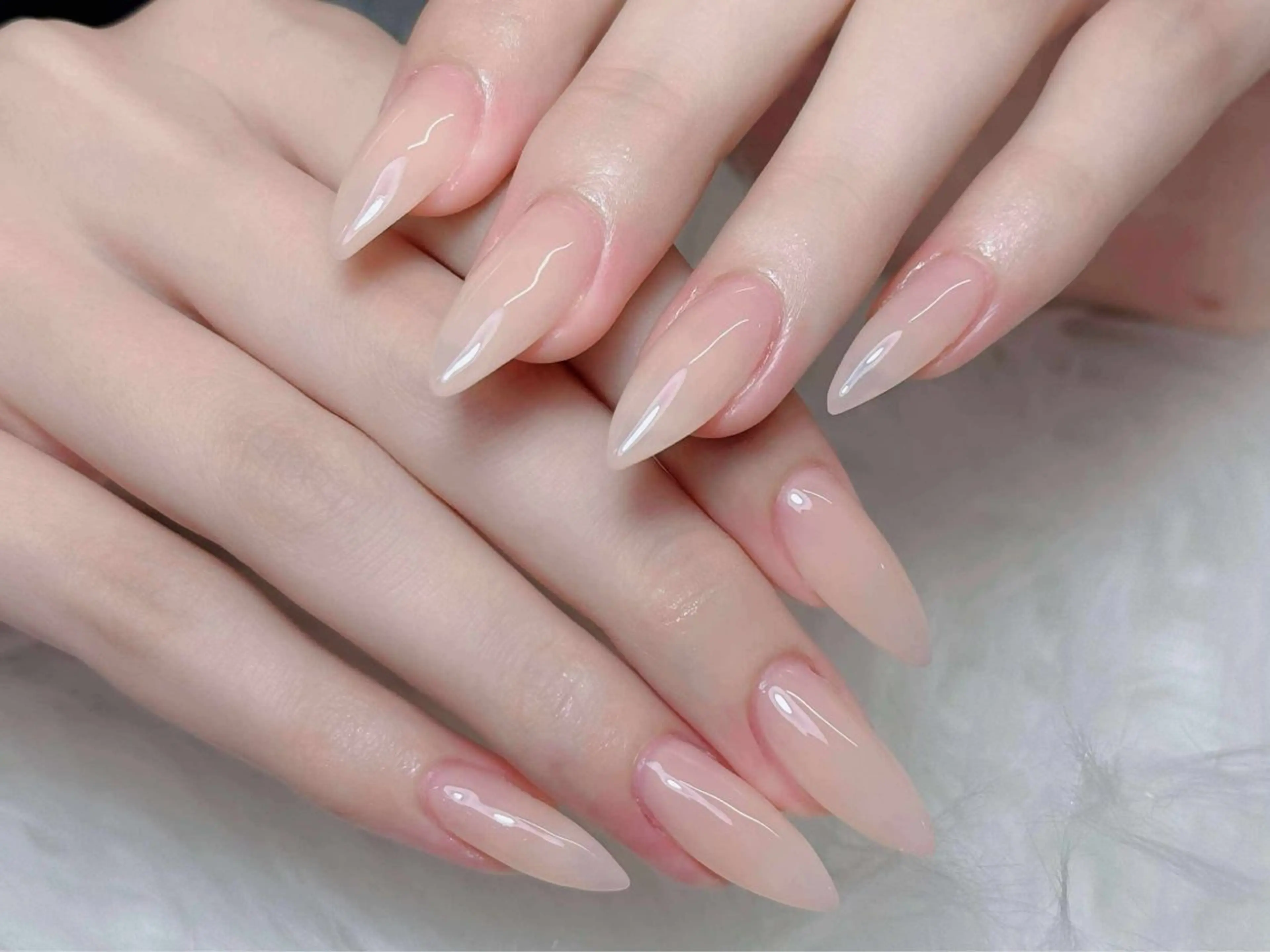 ソフトジェルオフ無料【HAND】≪自爪≫ワンカラー4500円の写真