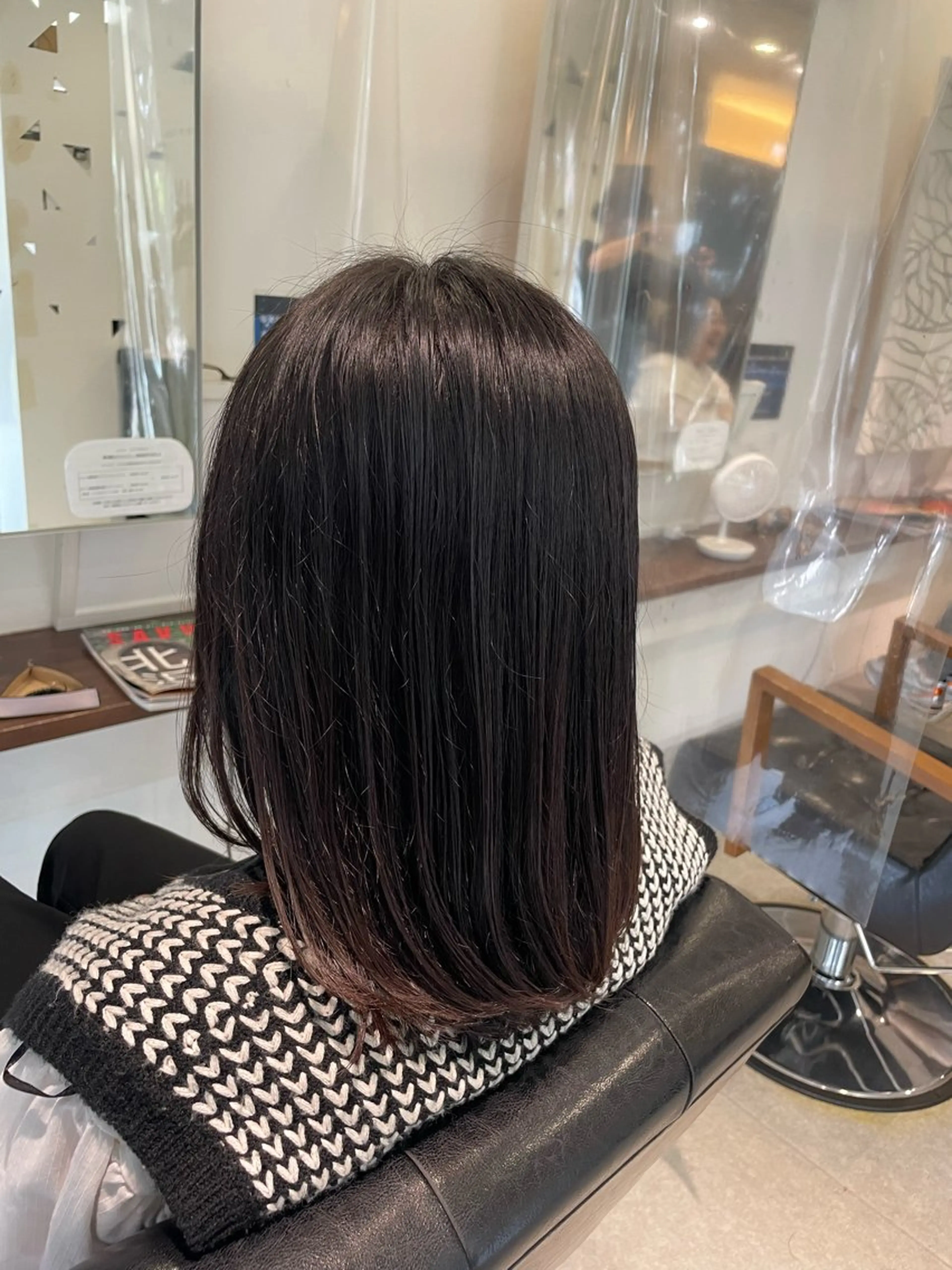 ミディアム 特化✨透明感カラー 白髪染め✨住田緋菜のヘアスタイル