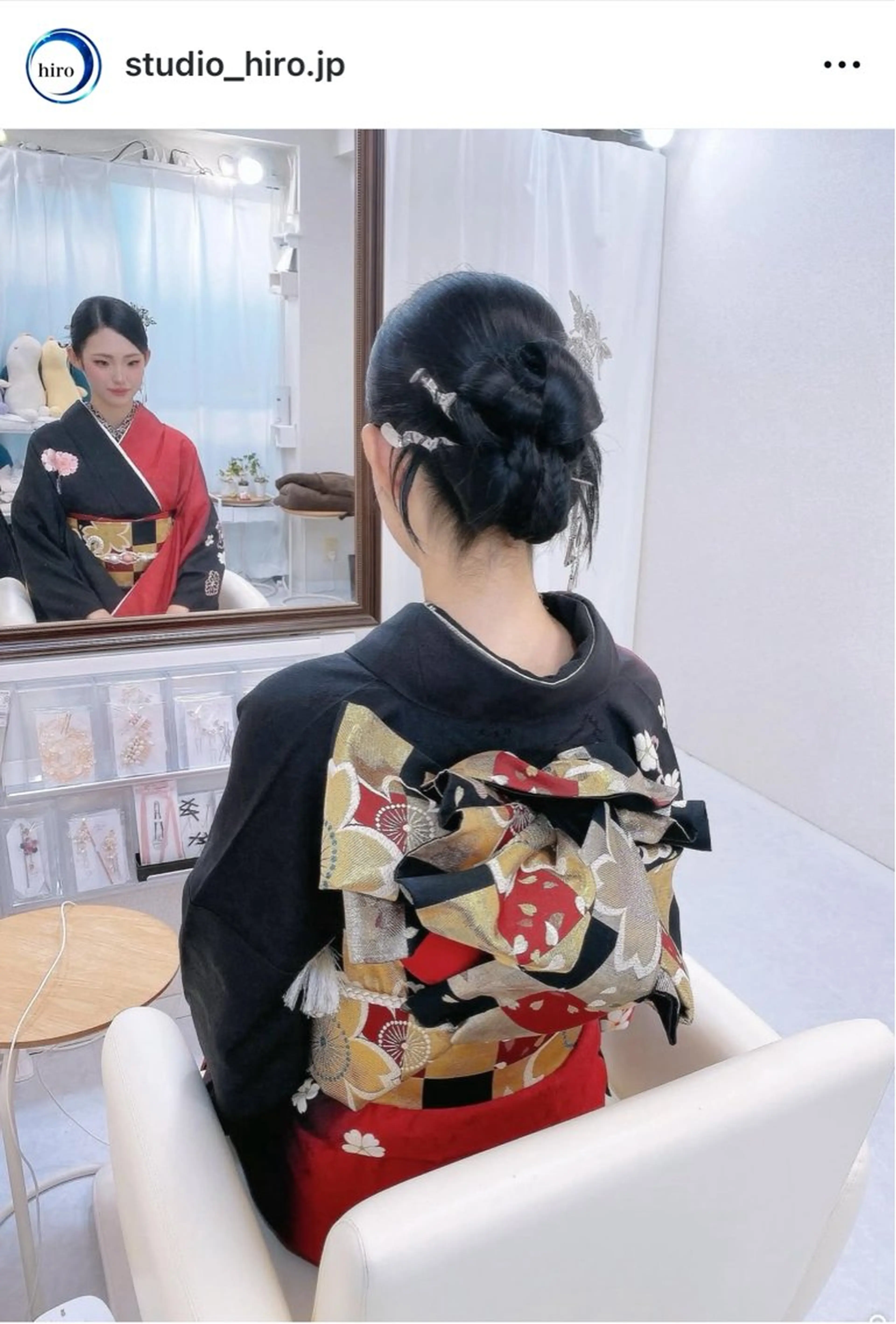 ヘアアレンジ 成人式 着物ヘア 京都.祇園セットサロン:スタジオ ヒロ【Studio hiro】所属・ヒロ(hiro) •スタジオヒロのヘアスタイル