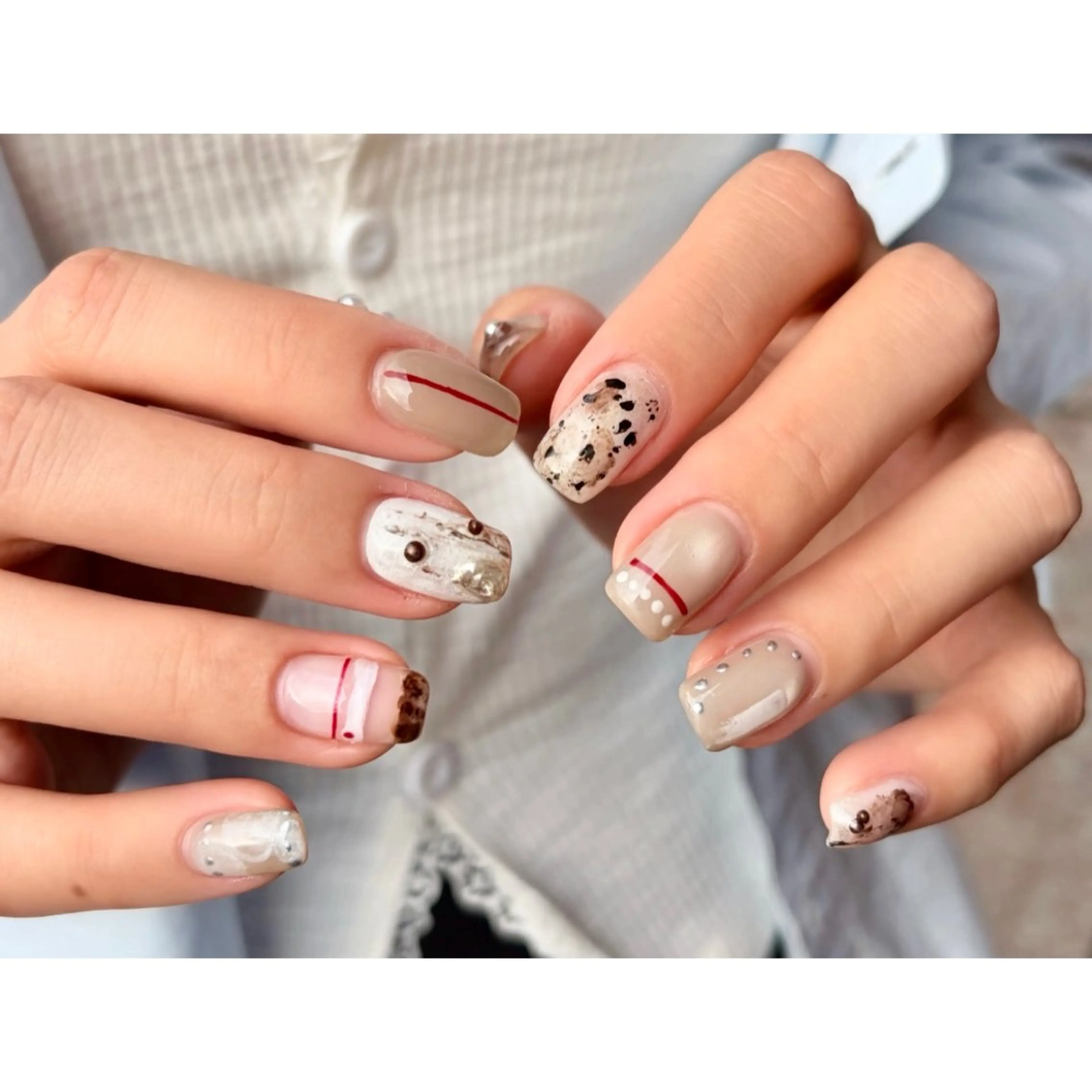 ネイル ハンドネイル ⏦Little 𐙚 Nail⏦のネイルデザイン