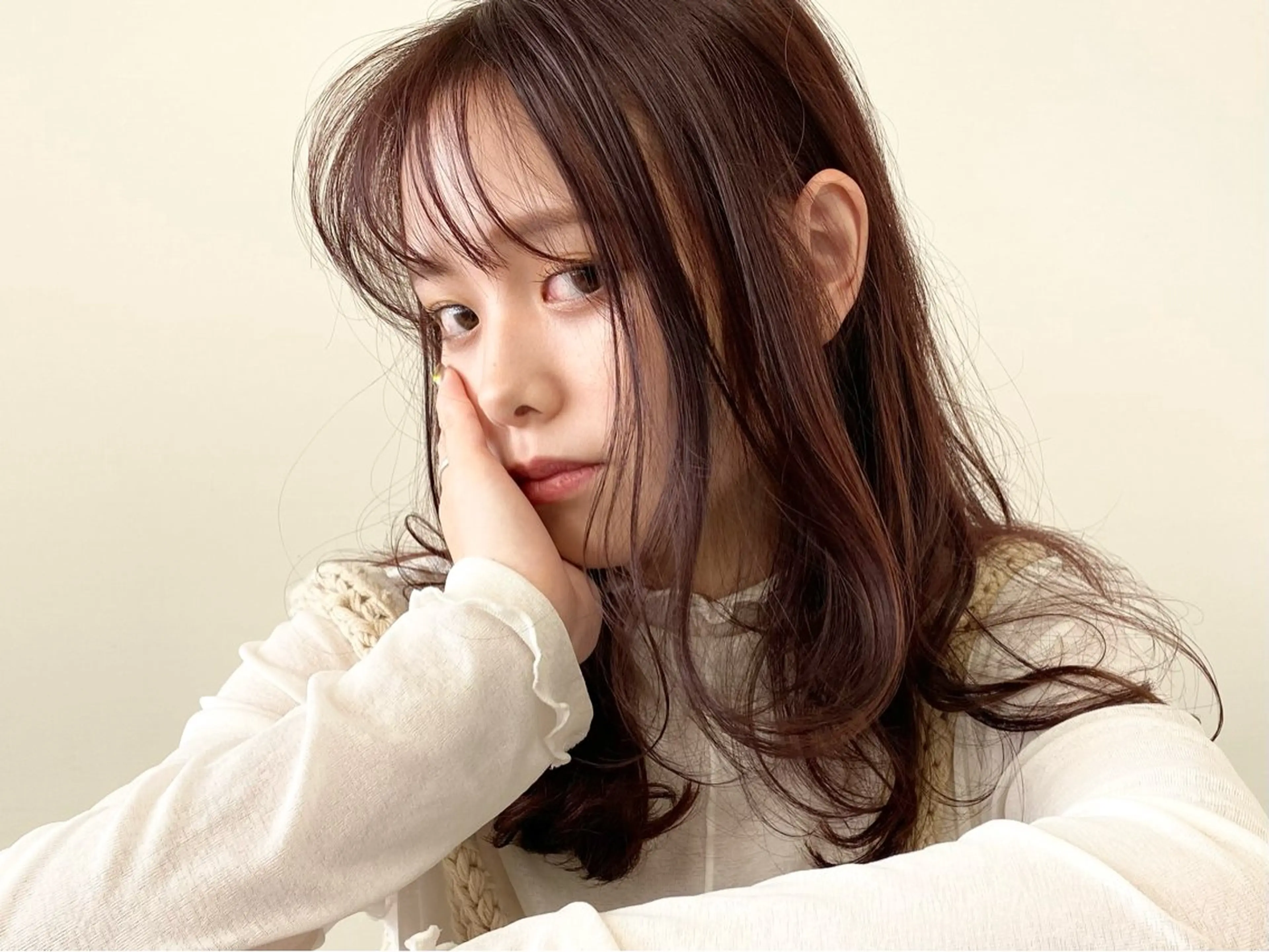 セミロング カラー ベージュカラー ピンクカラー カット ヘアカラー 【カミカリスマ受賞】 メアリーバイメリーのヘアスタイル