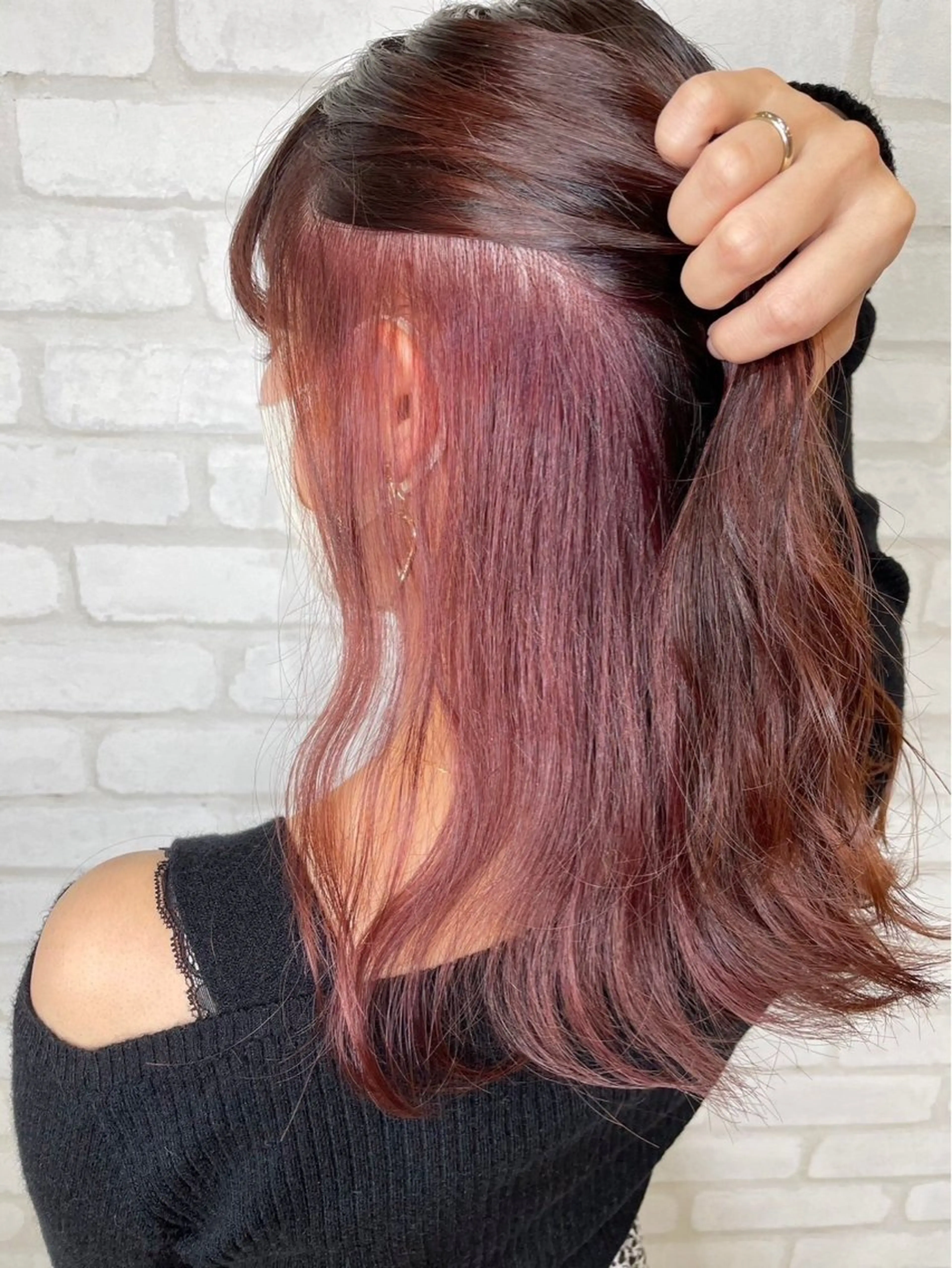 セミロング ヘアカラー トリートメント ボブ/ブリーチなし艶 カラー🫧sHOMaのヘアスタイル