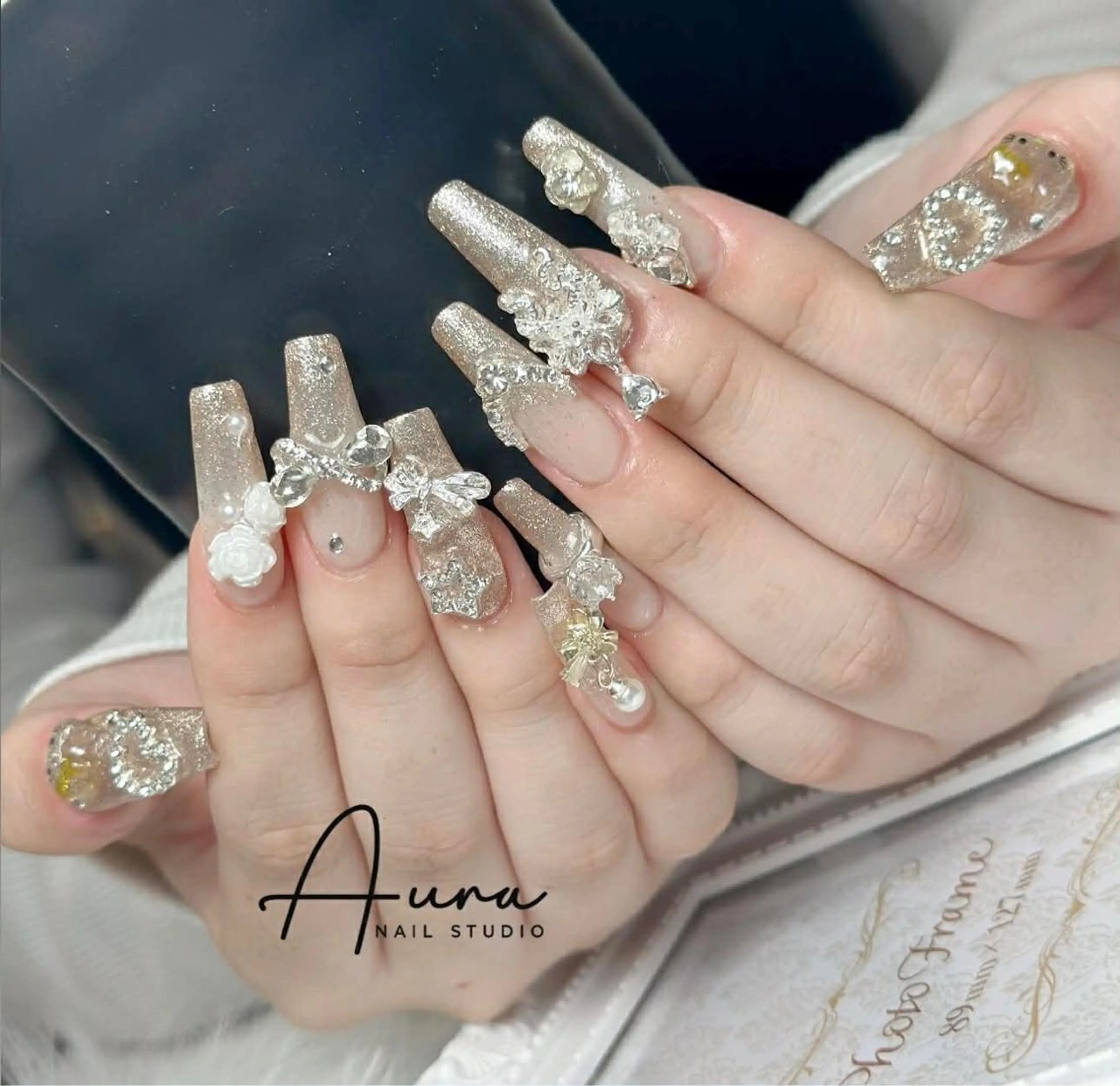 ✨チップ長さ出し✨【人気No.1 】持ち込みデザインやり＋つけ放題の写真