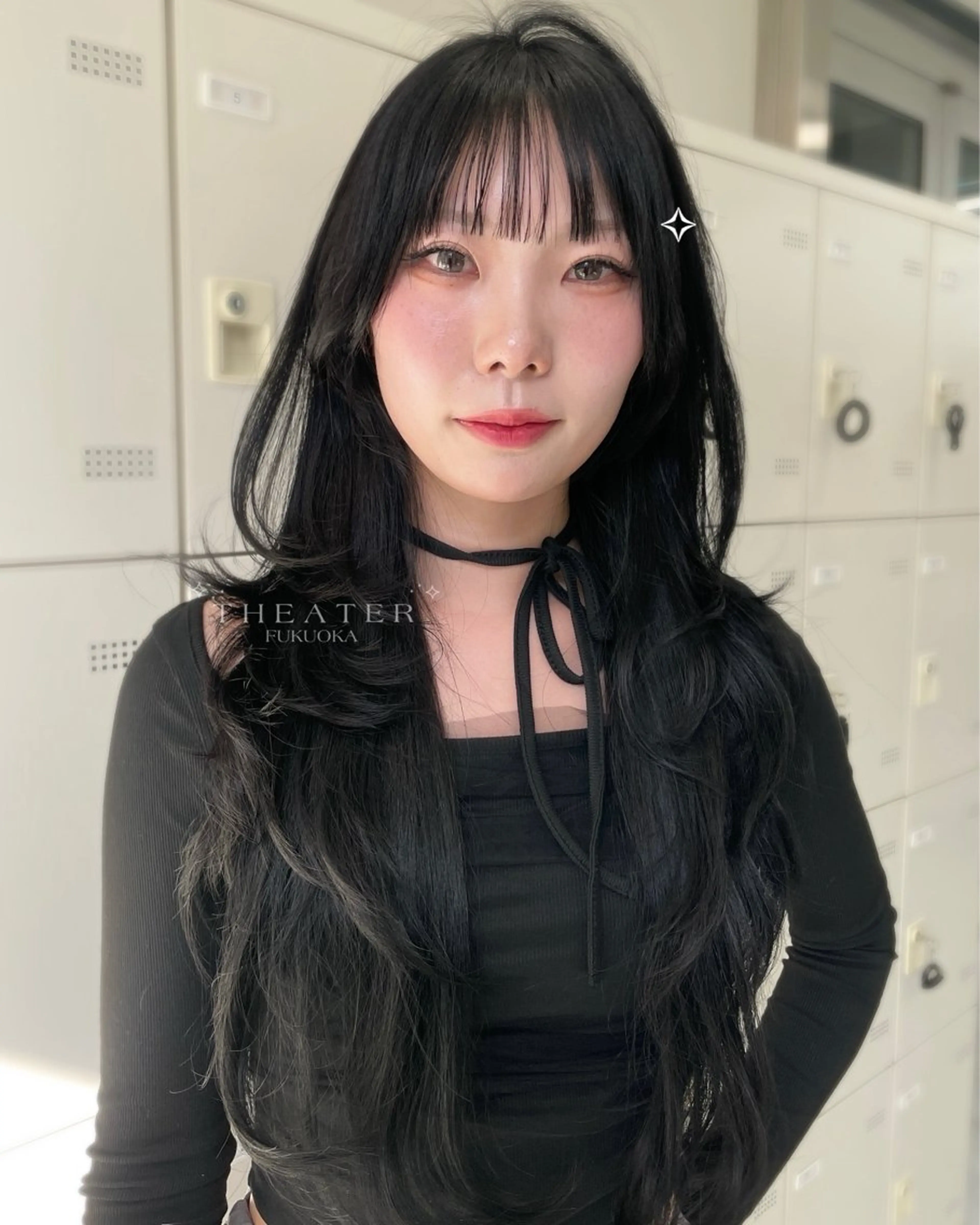 セミロング カット MOE 福岡韓国ヘア✧︎のヘアスタイル