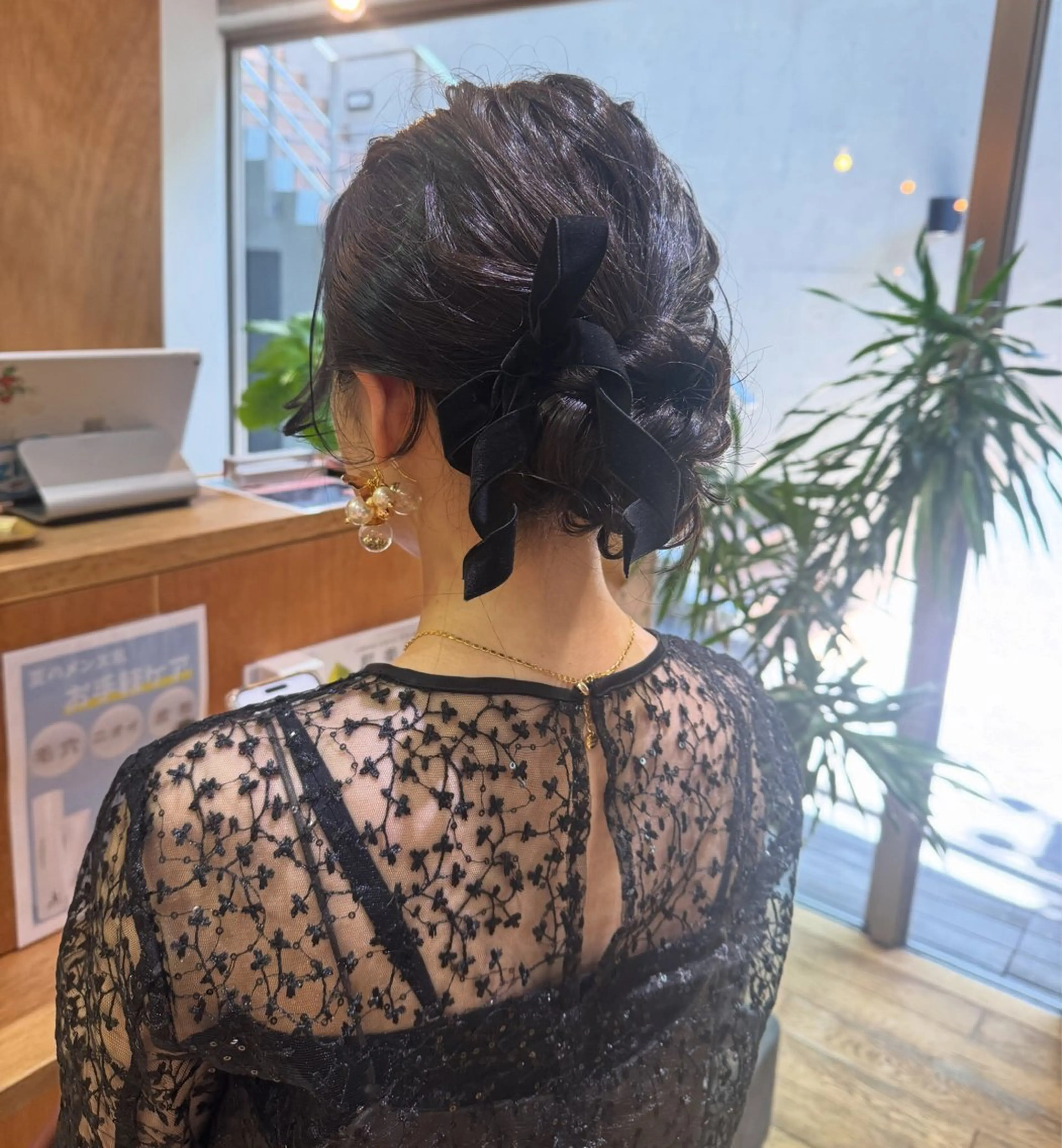 ミディアム ヘアアレンジ ヘアセット 🎗️【ヘアセット 美眉】吉川玲🎗️のヘアスタイル