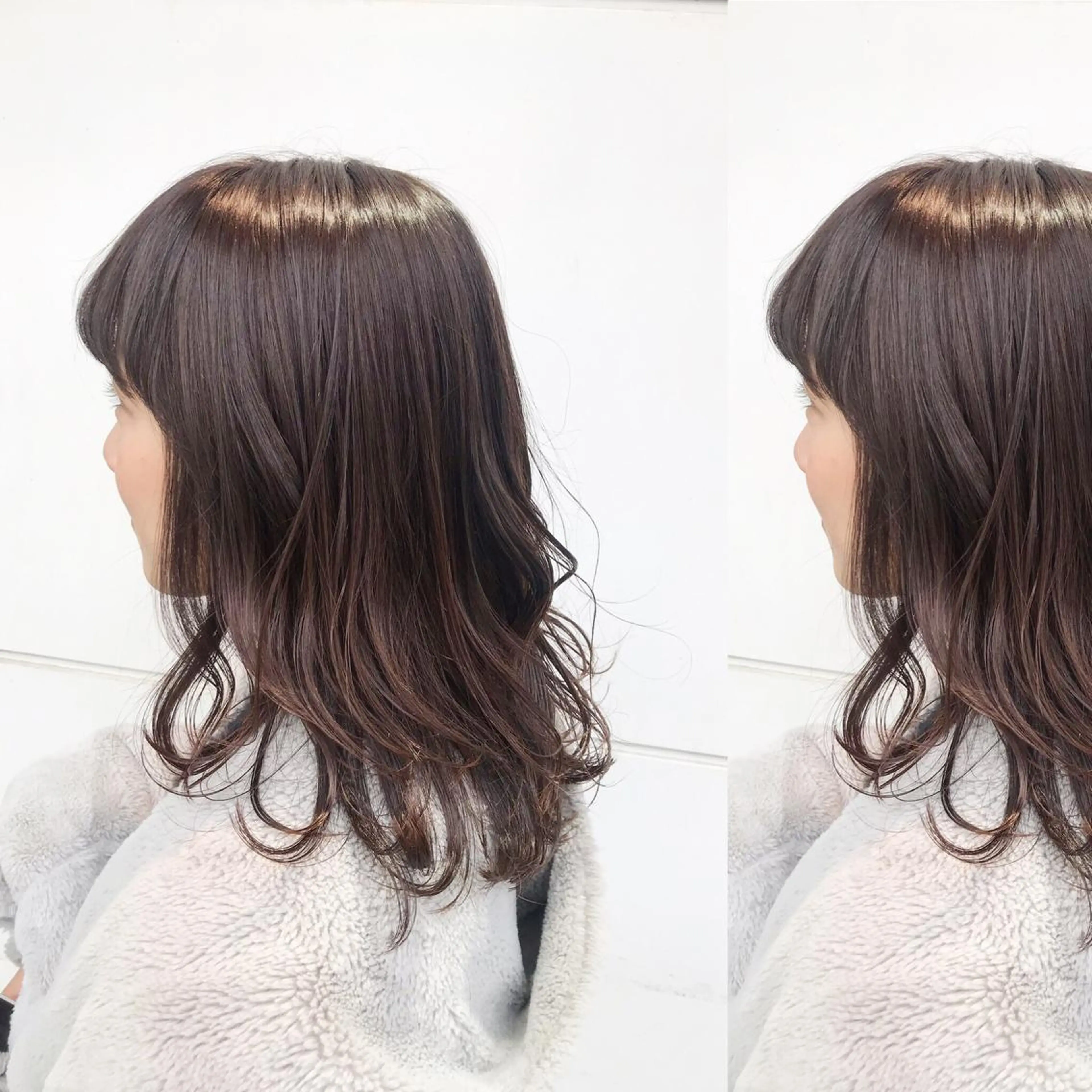 ミディアム カラー カット パーマ トリートメント 嶋佐 昌大 シマサマオのヘアスタイル