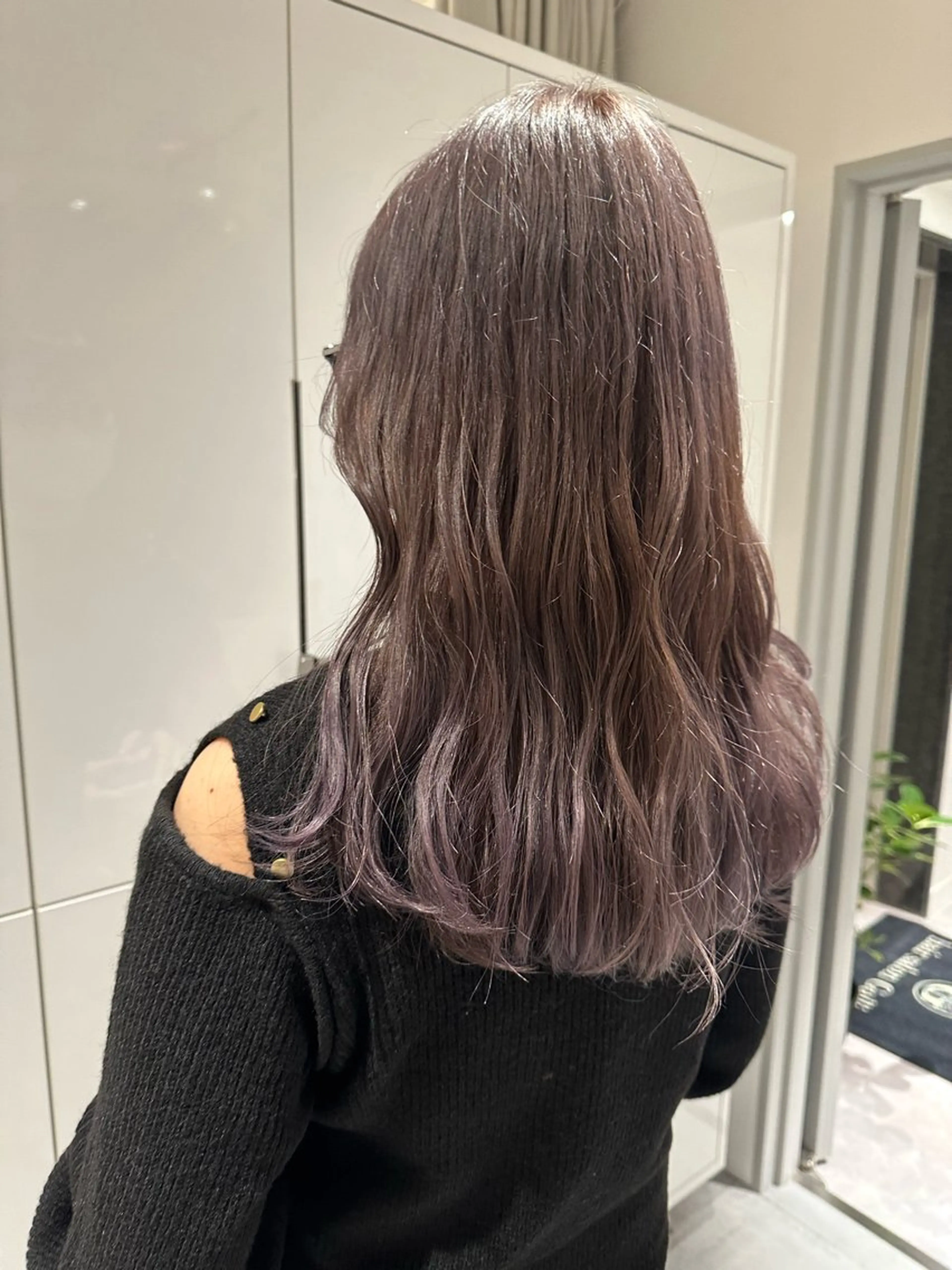 ロング カラー ヘアアレンジ ラベンダーカラー ヘアカラー トリートメント ヘッドスパ ヘアセット オリーブ透明感カラー 表参道/MIKUのヘアスタイル
