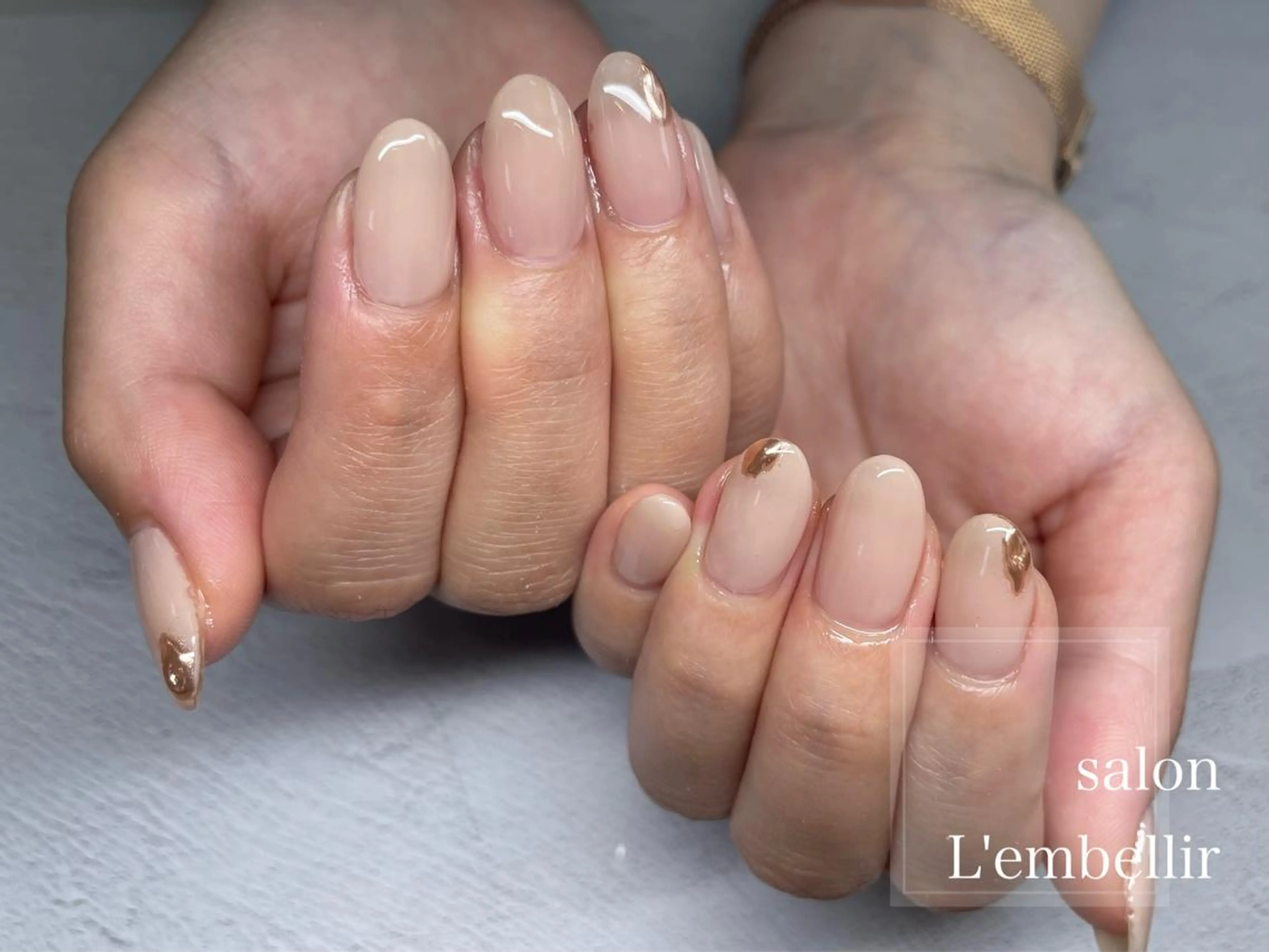 ネイル ニュアンスネイル salon L'embellirのネイルデザイン