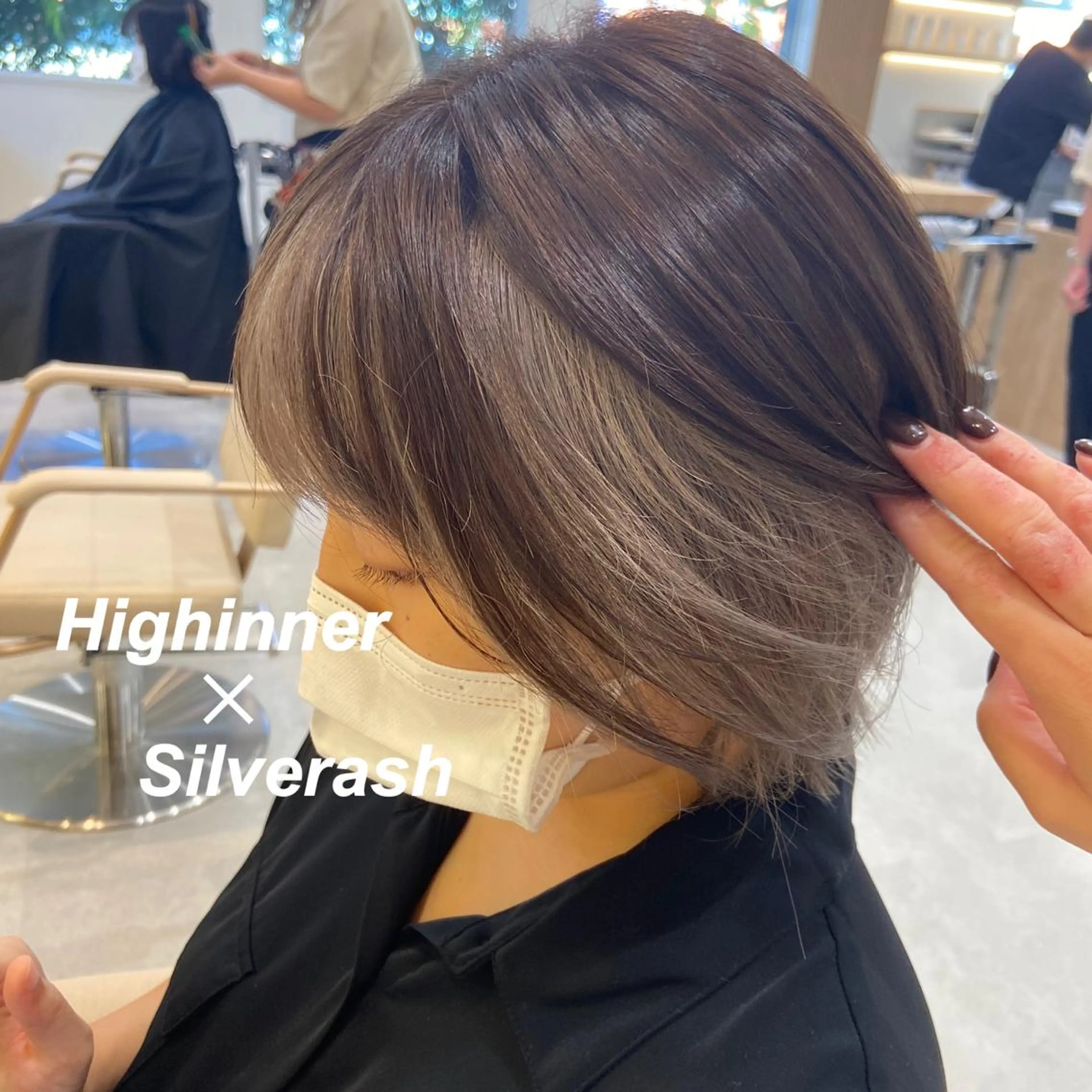 ショート カラー ヘアカラー プルエクステ/インナ ーカラー🦊はるなのヘアスタイル