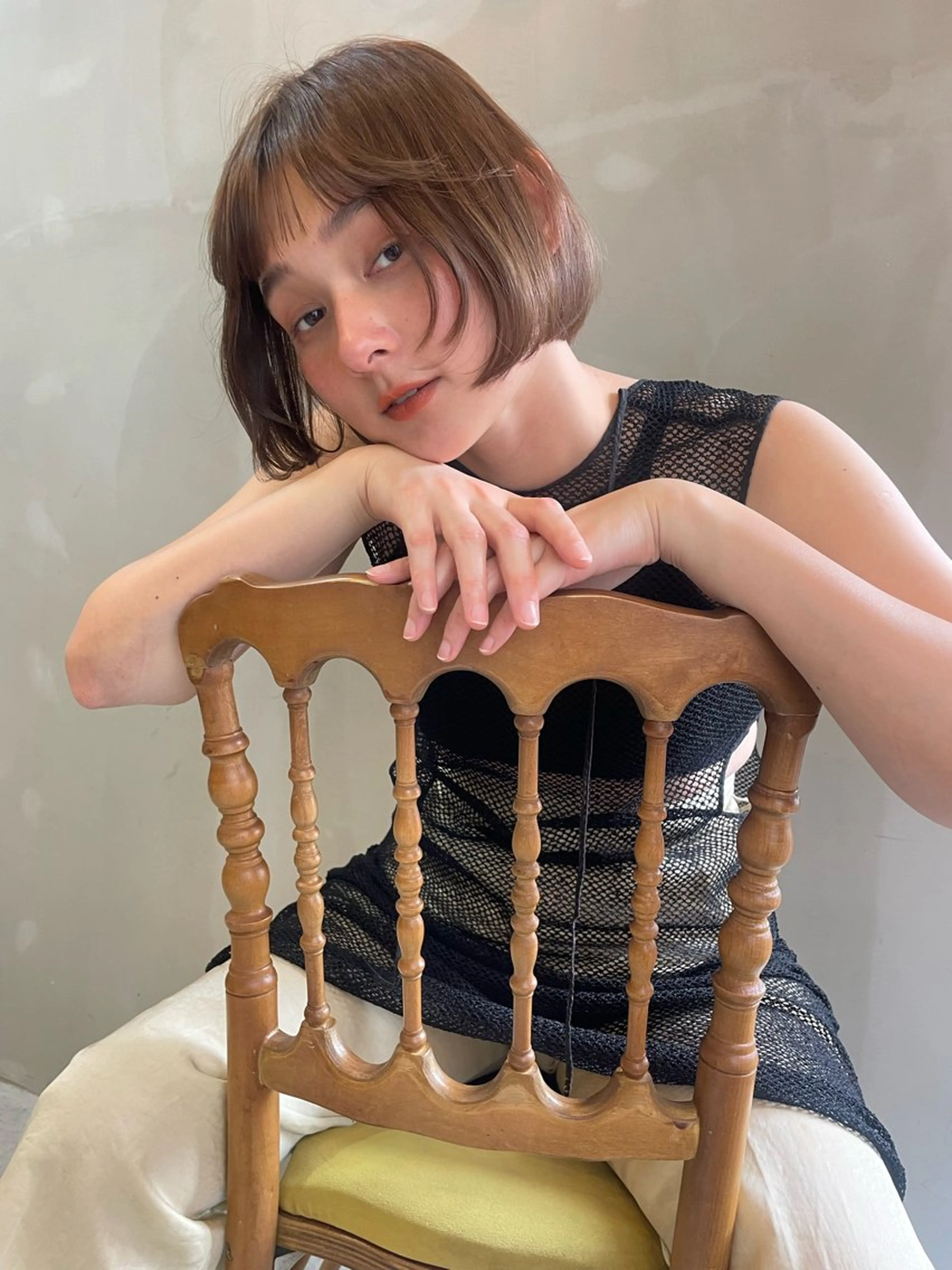 ショート カラー カット ヘアカラー トリートメント ショート/ボブ/ 心斎橋/宮脇美奈のヘアスタイル