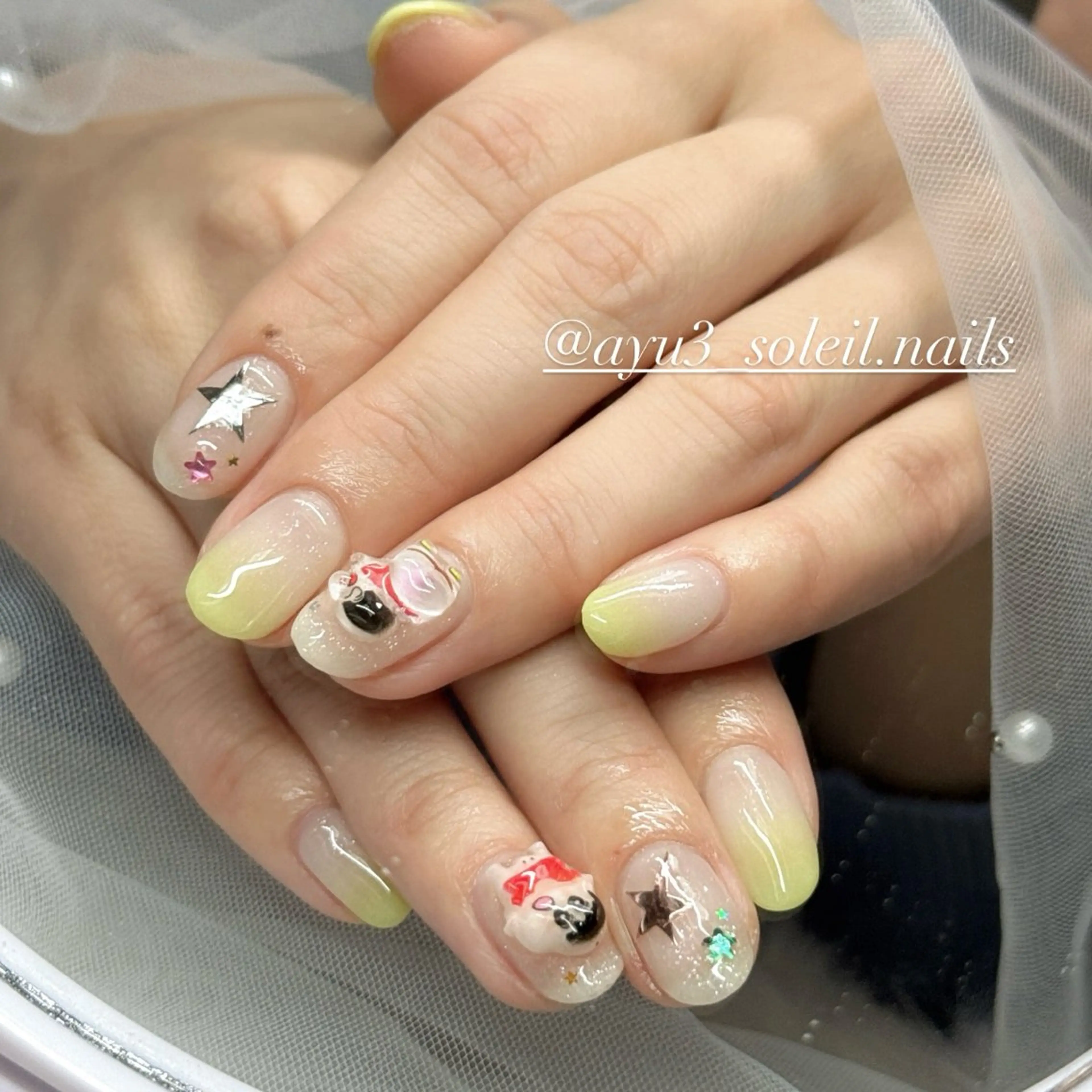 ネイル 持ち込み ハンドネイル 大橋 歩美のネイルデザイン