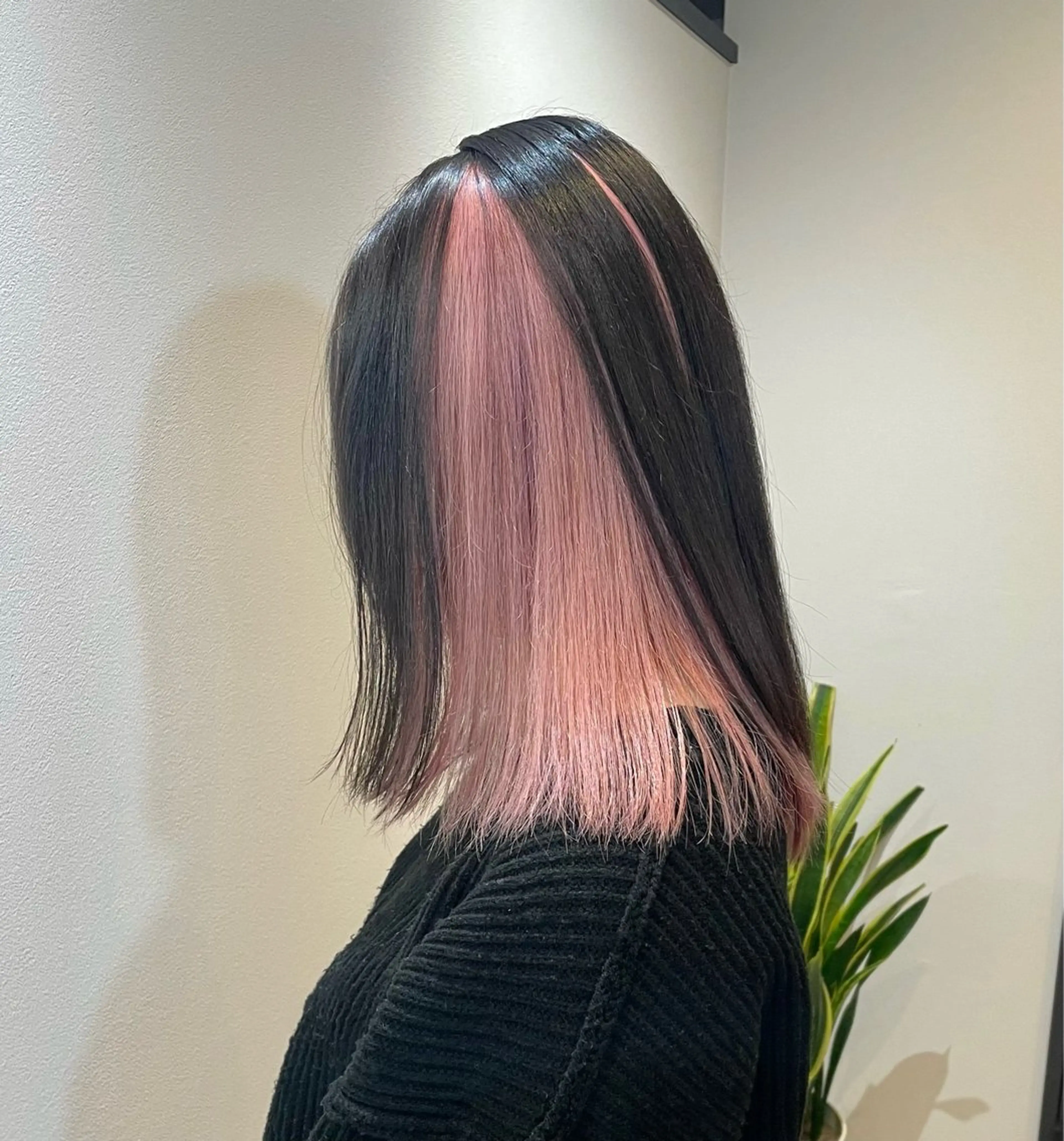 ミディアム カラー ピンクカラー ヘアカラー トリートメント 💝ブリーチ ショート/れい💝のヘアスタイル