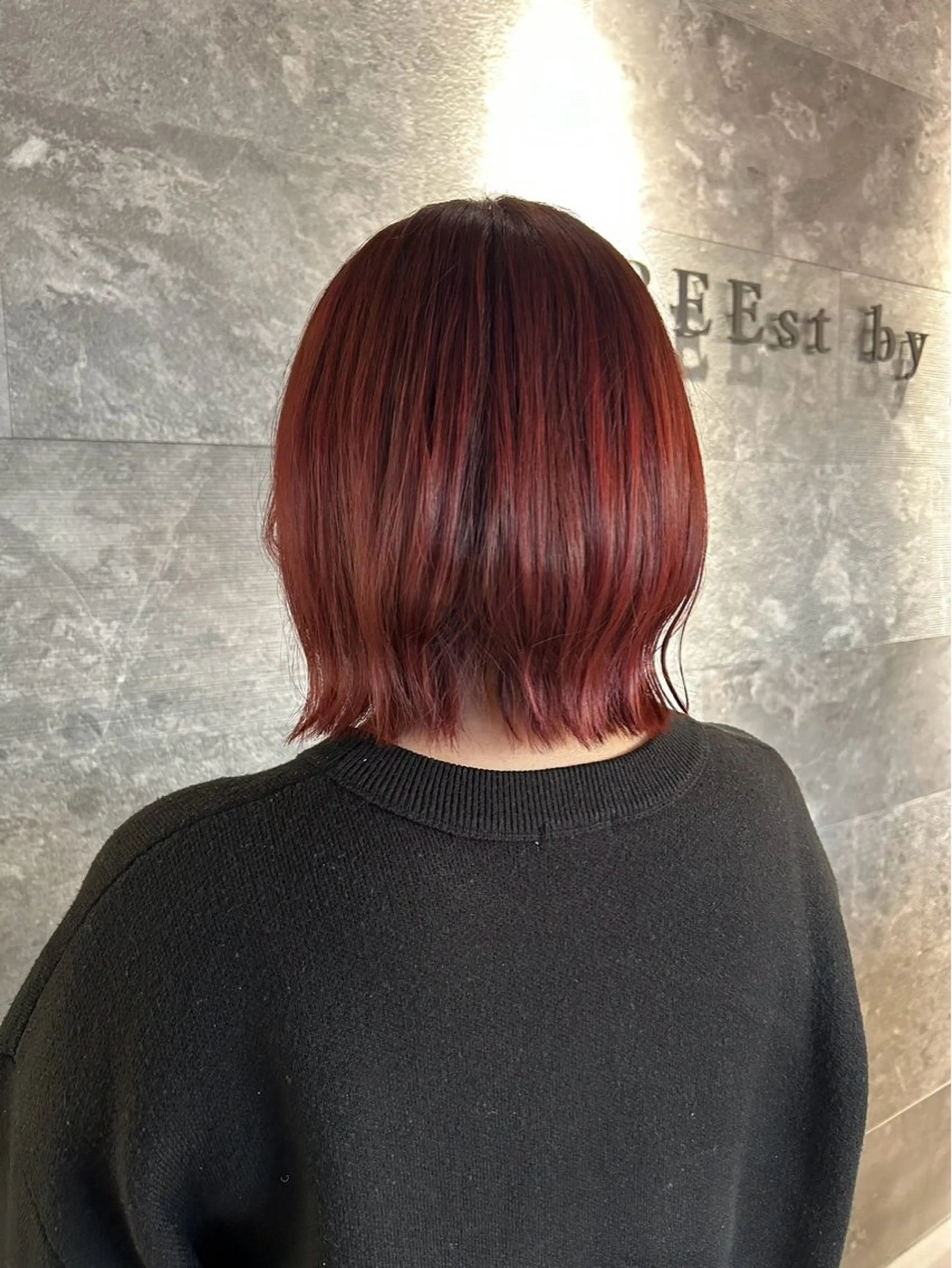 「ブリーチなし」全体カラーの写真