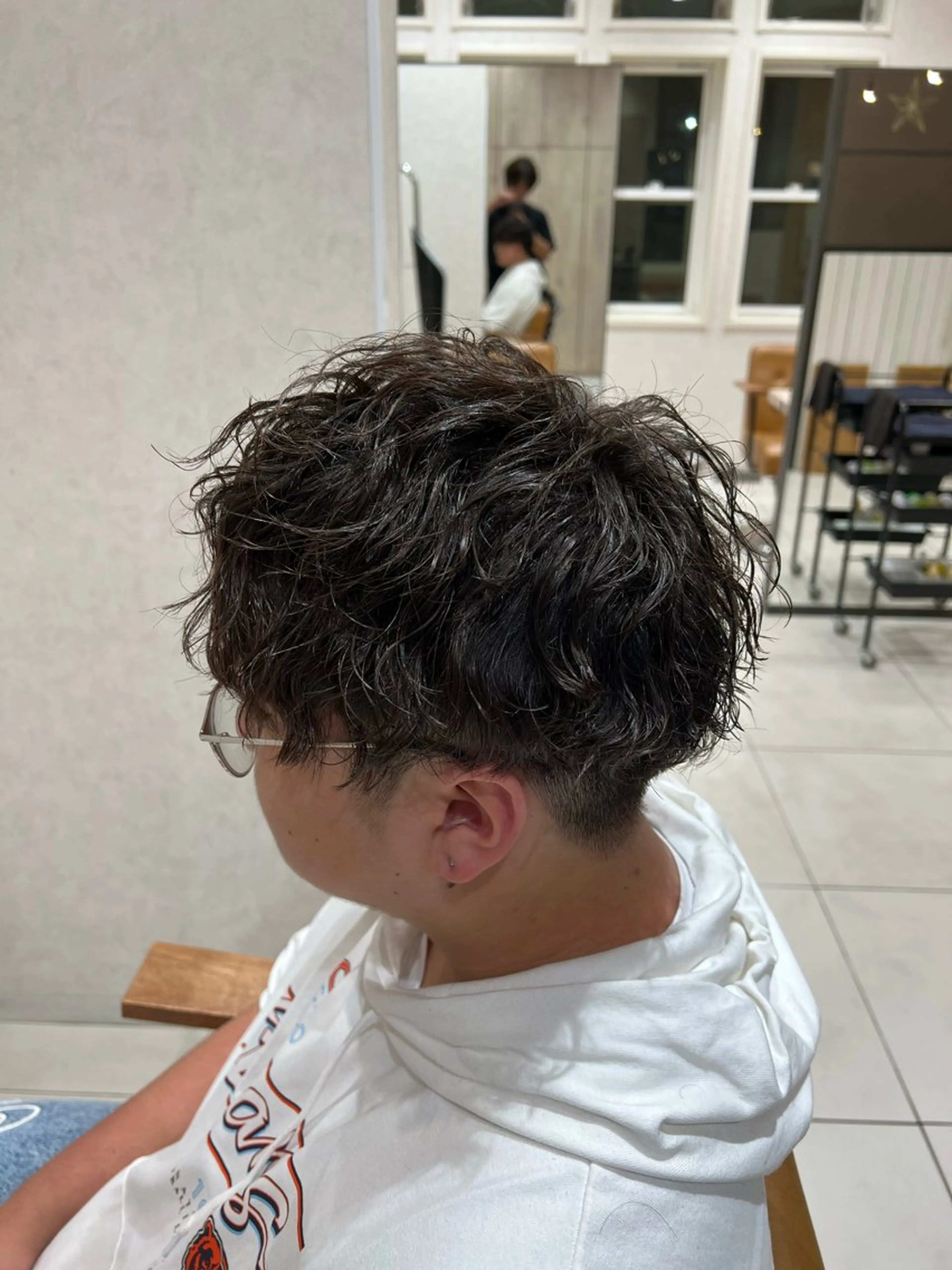 メンズ メンズパーマ カット パーマ メンズ特化フェザー パーマ🚗タケシのヘアスタイル