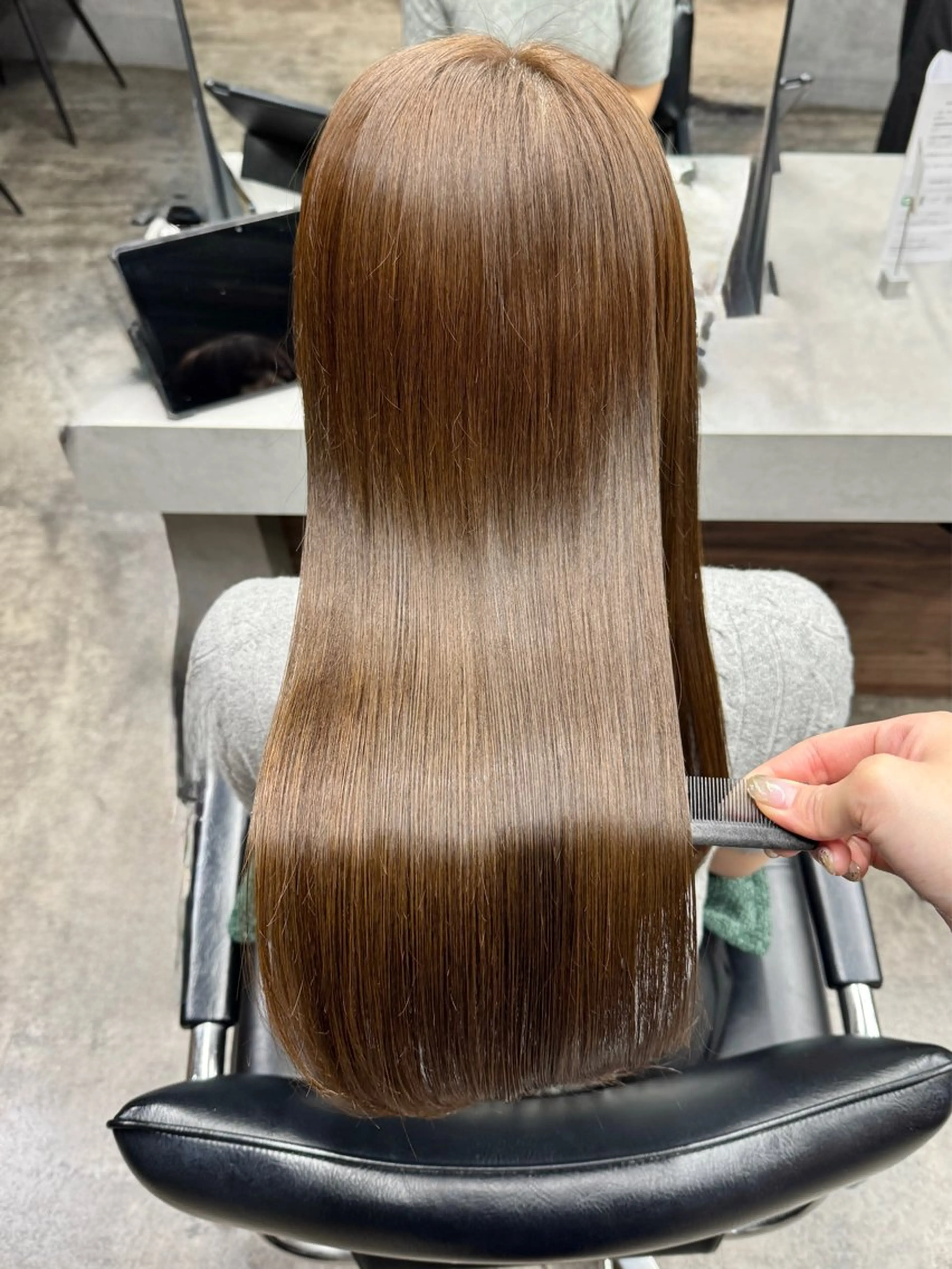 セミロング カット ヘアカラー トリートメント 髪質改善/艶髪 MINAMIのヘアスタイル