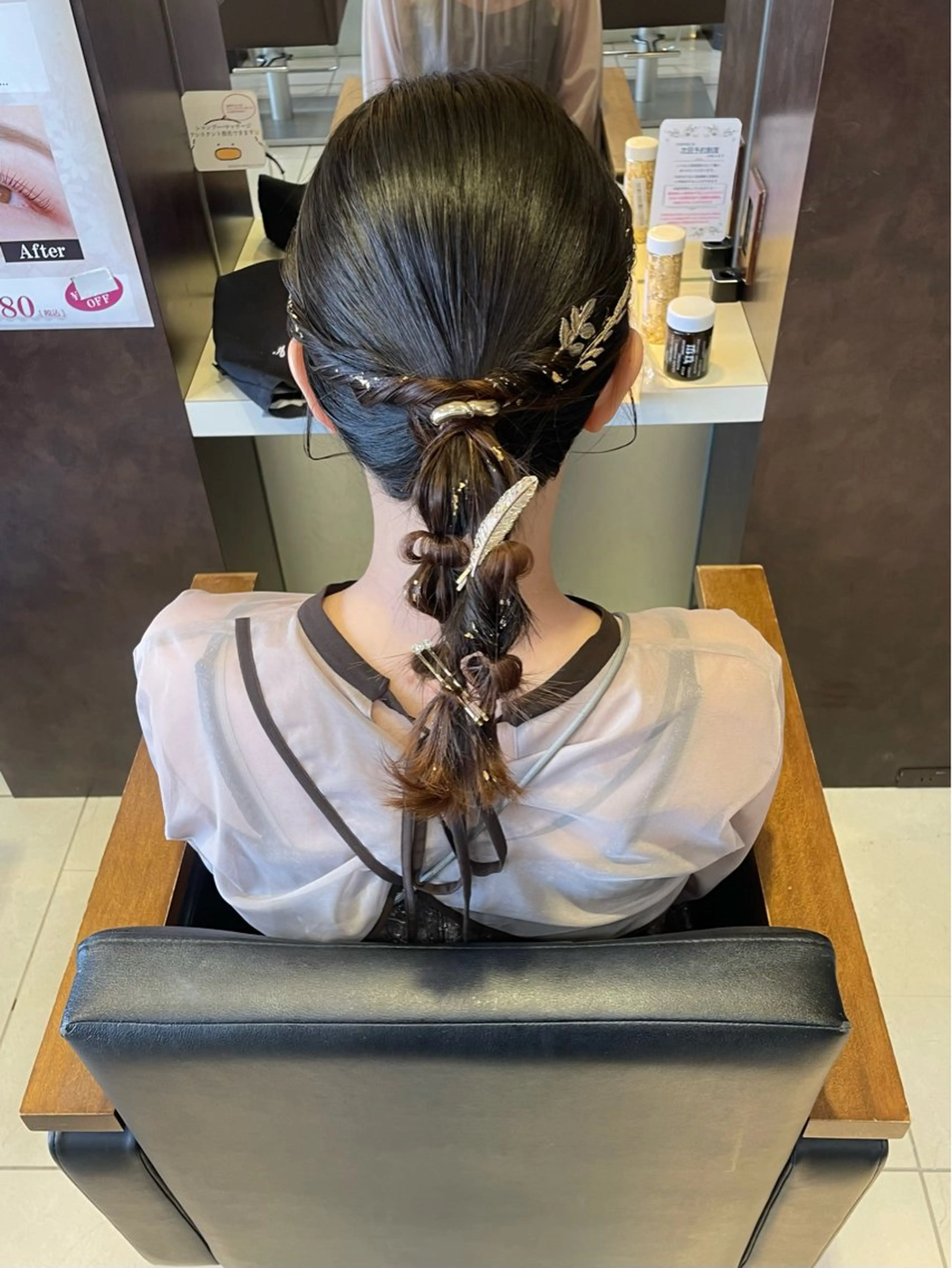 ヘアアレンジ ヘアセット 🤎韓国ヘア ベージュ まゆか🤎のヘアスタイル