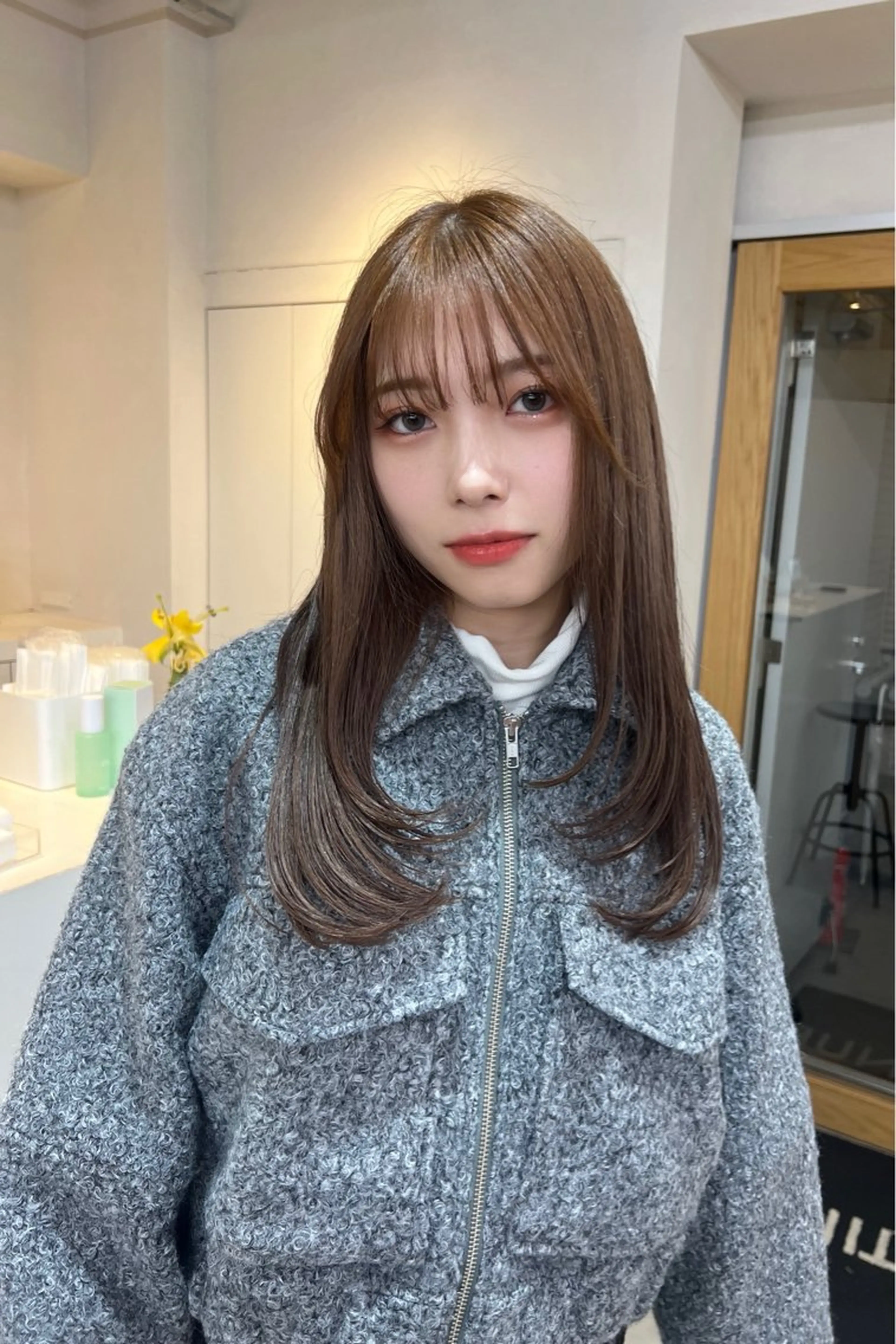 セミロング カット トリートメント 表参道/kozue/ 艶髪/髪質改善のヘアスタイル