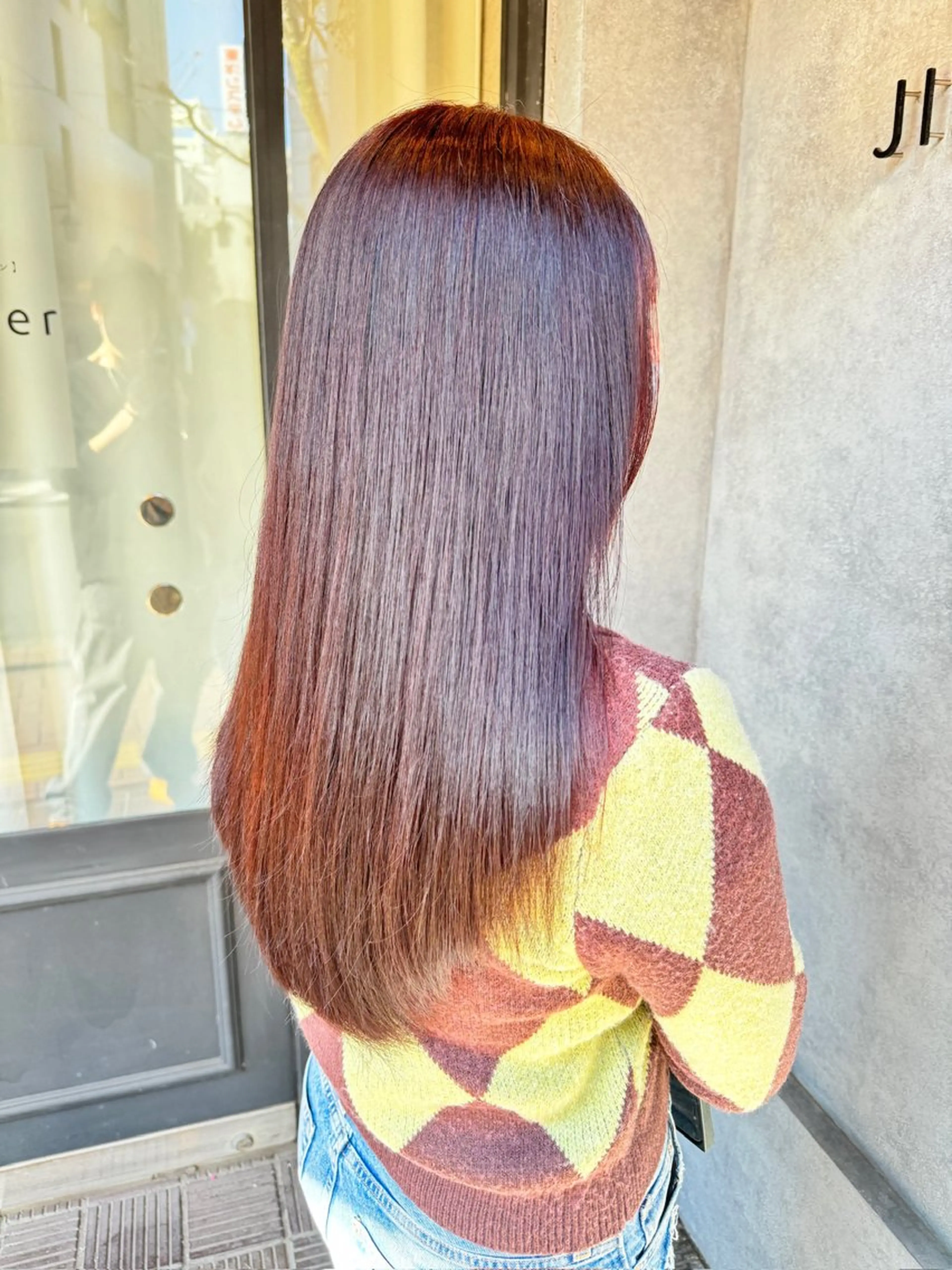 ロング カラー deseo 透明色艶カラーツバサのヘアスタイル