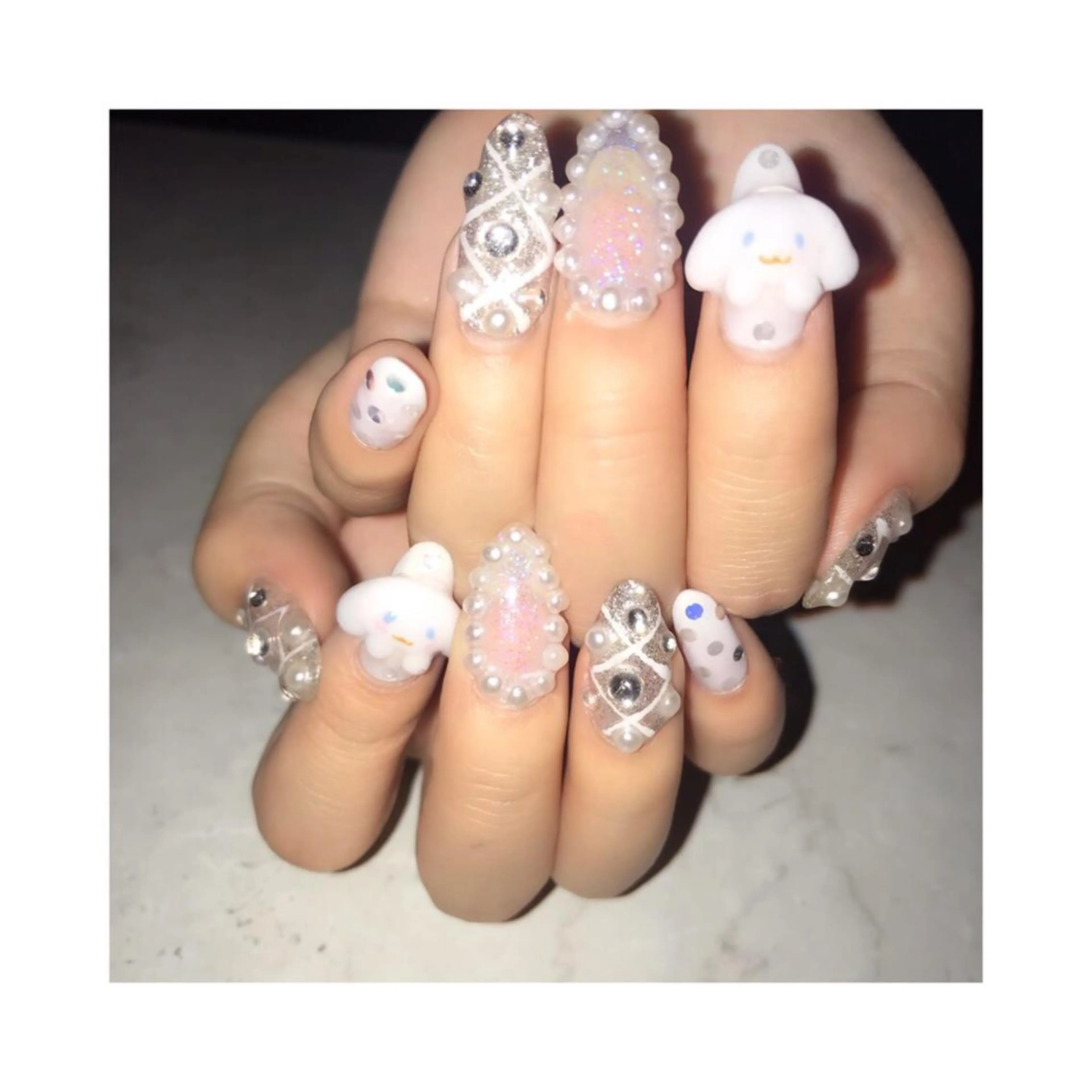 セミロング ネイル 《LB》ラブリエ Nail&eyeのマツエク・マツパデザイン