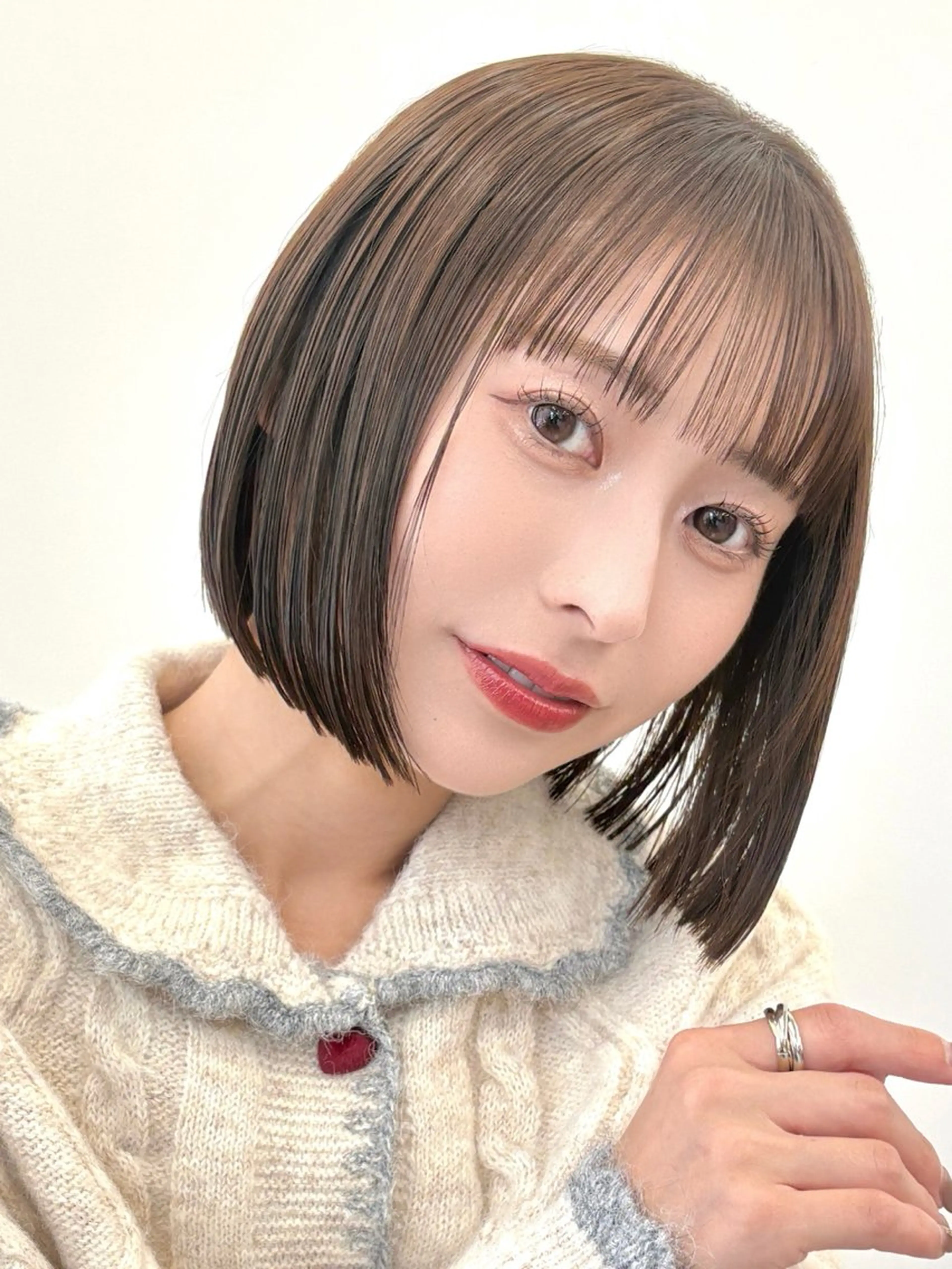 ショート カット トリートメント 紅葉☘ ̖́- /似合わせカットのヘアスタイル