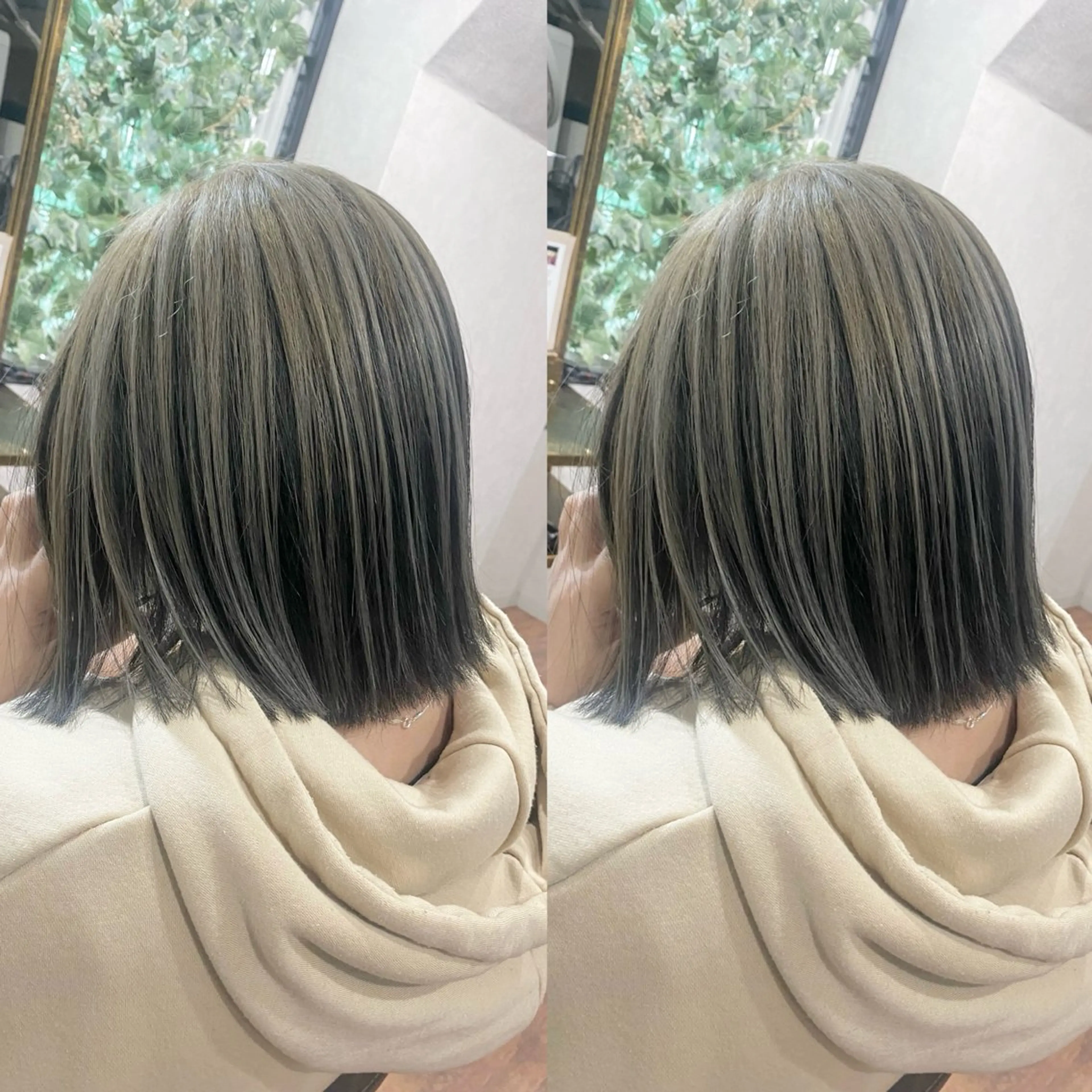 ミディアム カット ヘアカラー ＳＨＩ ＺＵのヘアスタイル