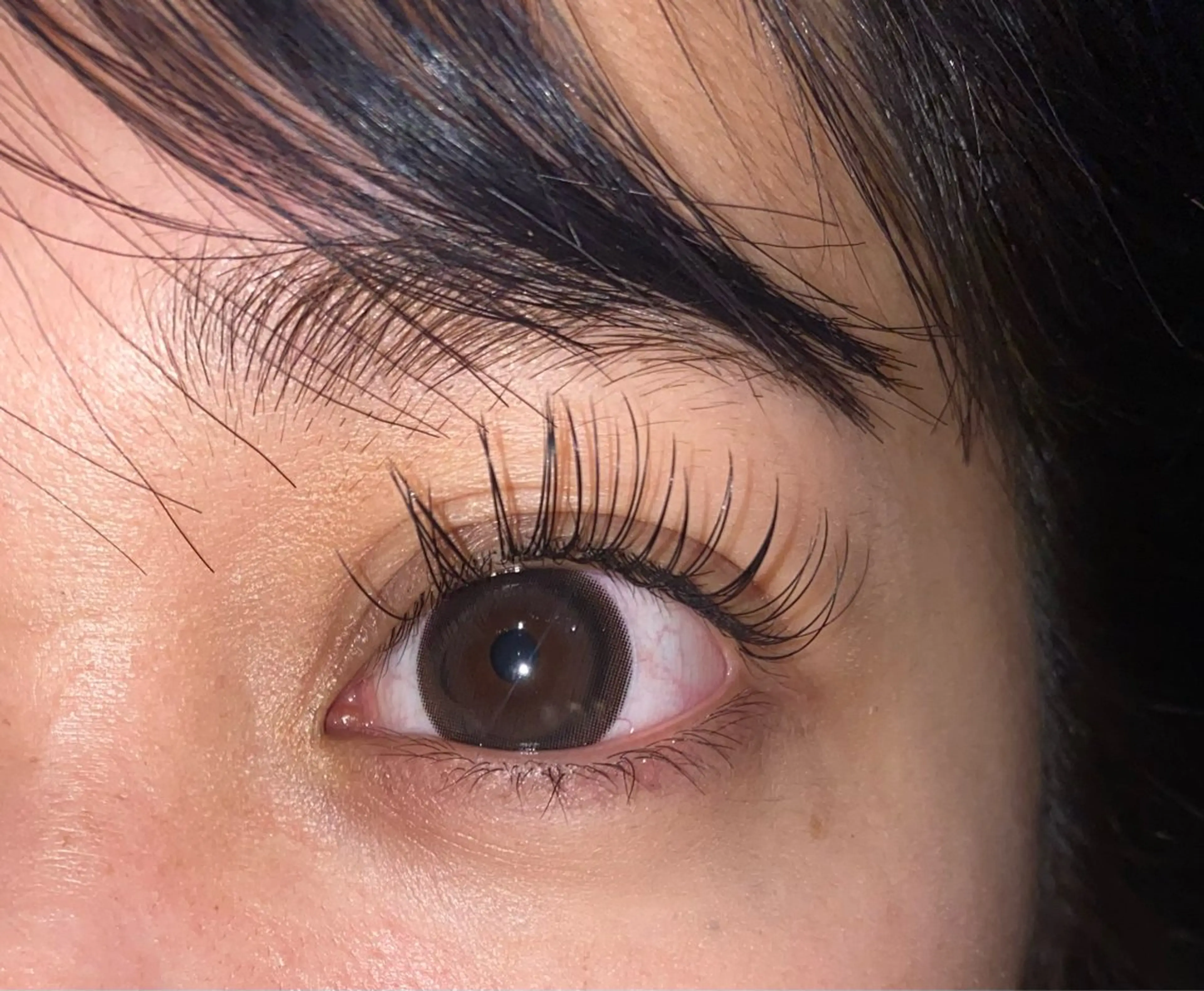 マツエク・マツパ CCカール Cカール フラットラッシュ Bish Yanaのヘアスタイル