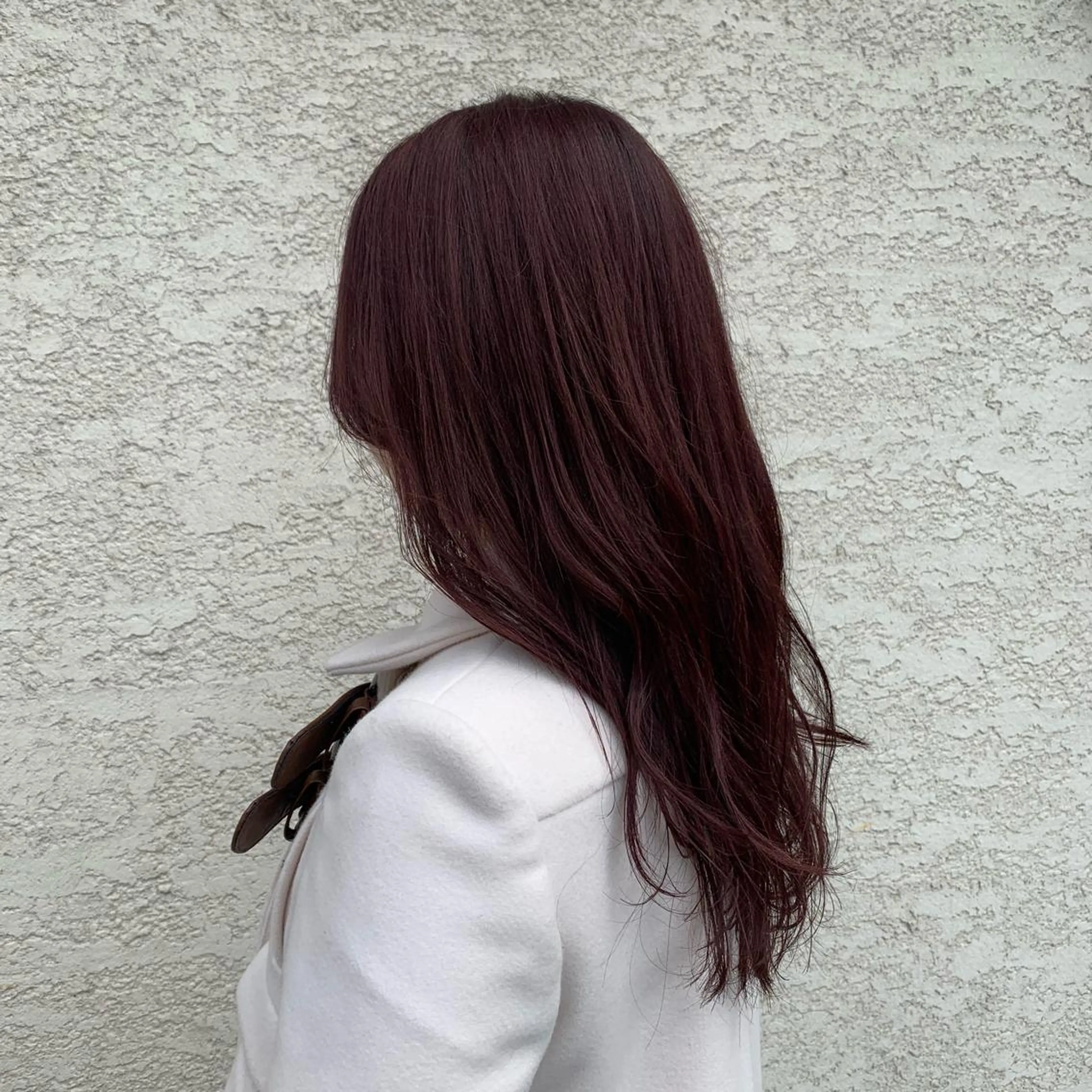 セミロング カラー ピンクカラー 韓国×巻ける髪質改善 💍maki💍のヘアスタイル