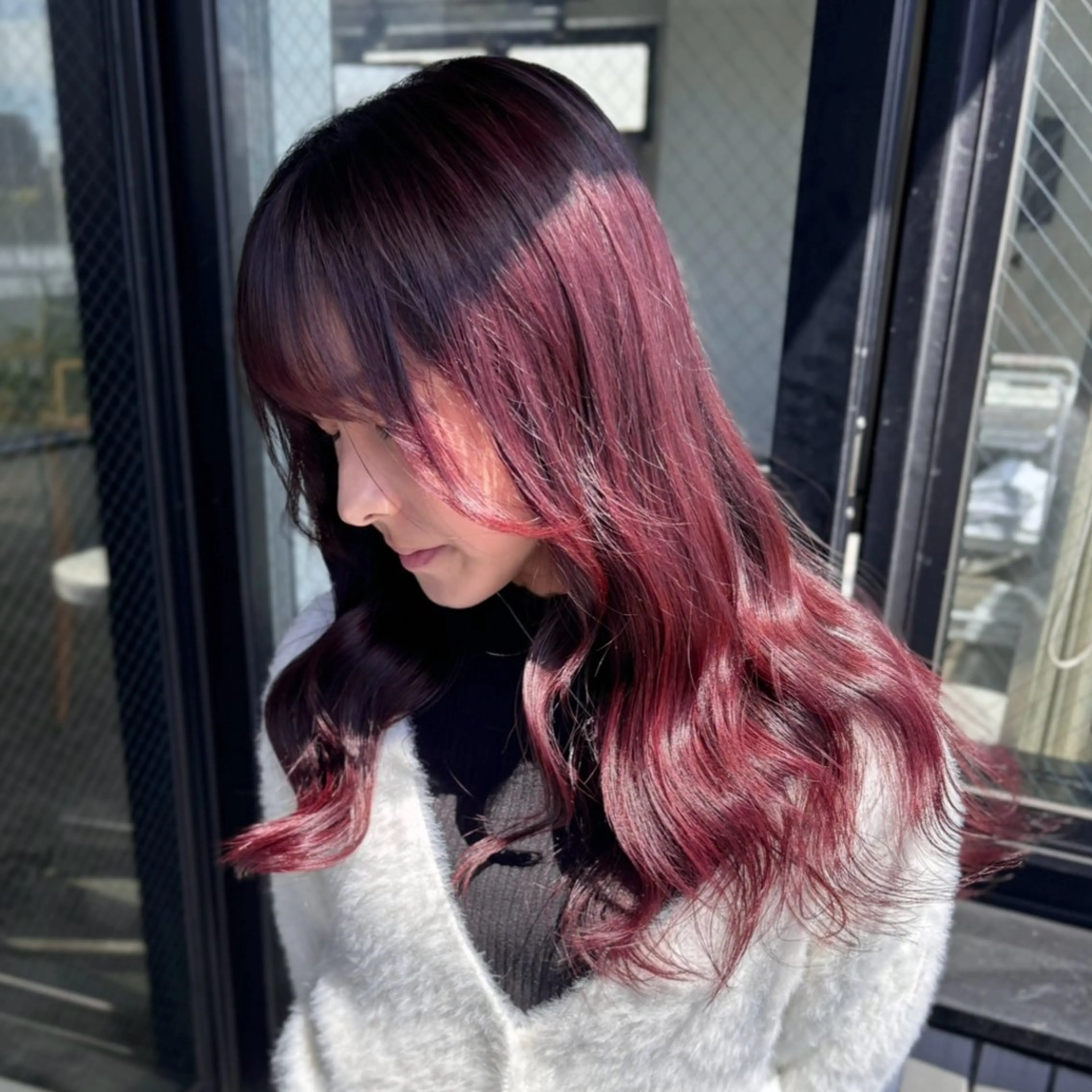 ロング カラー 💫miyu💫デザ インカラー/アレンジのヘアスタイル