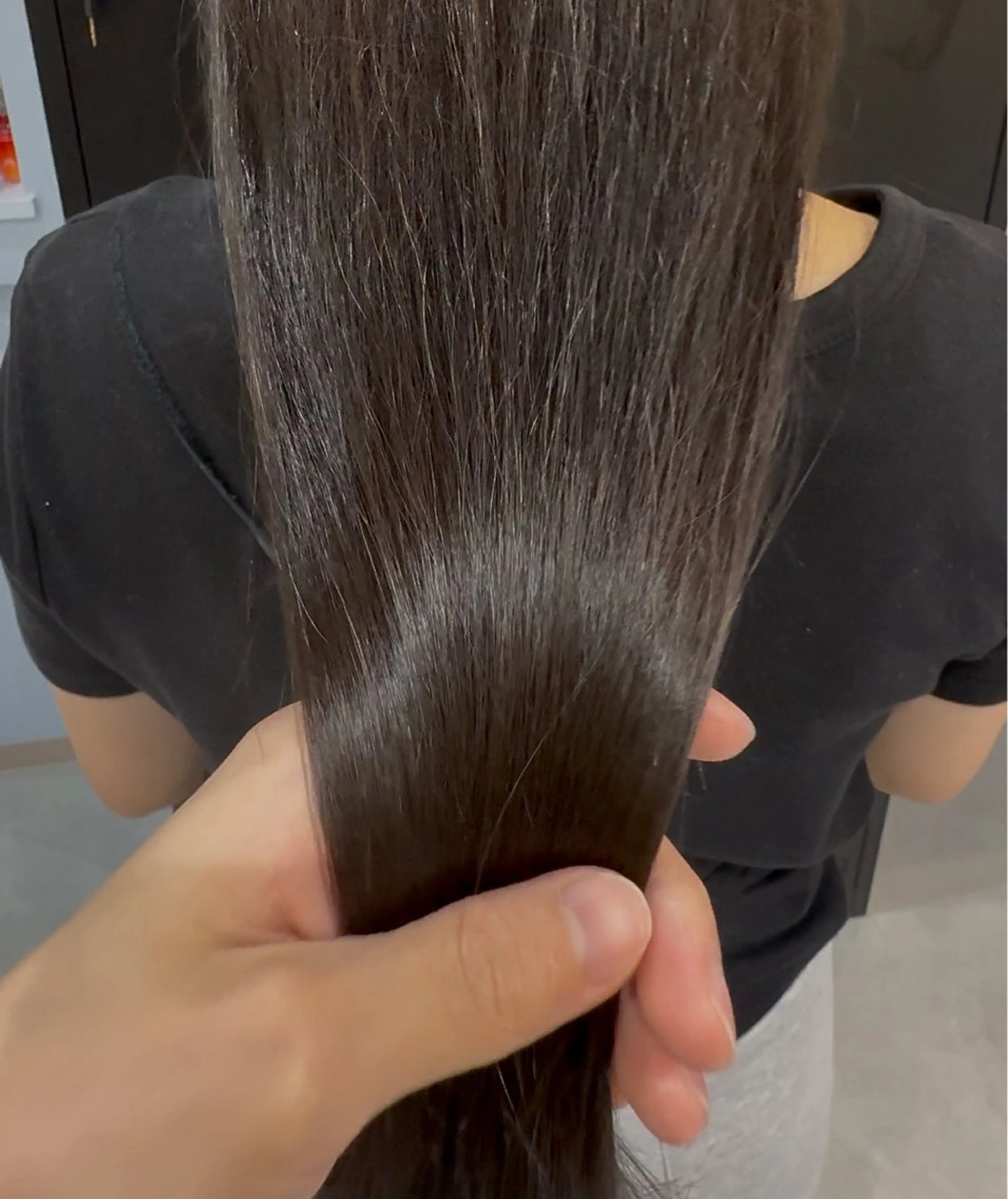 セミロング カラー 💫似合わせカット ✨艶髪カラーのヘアスタイル