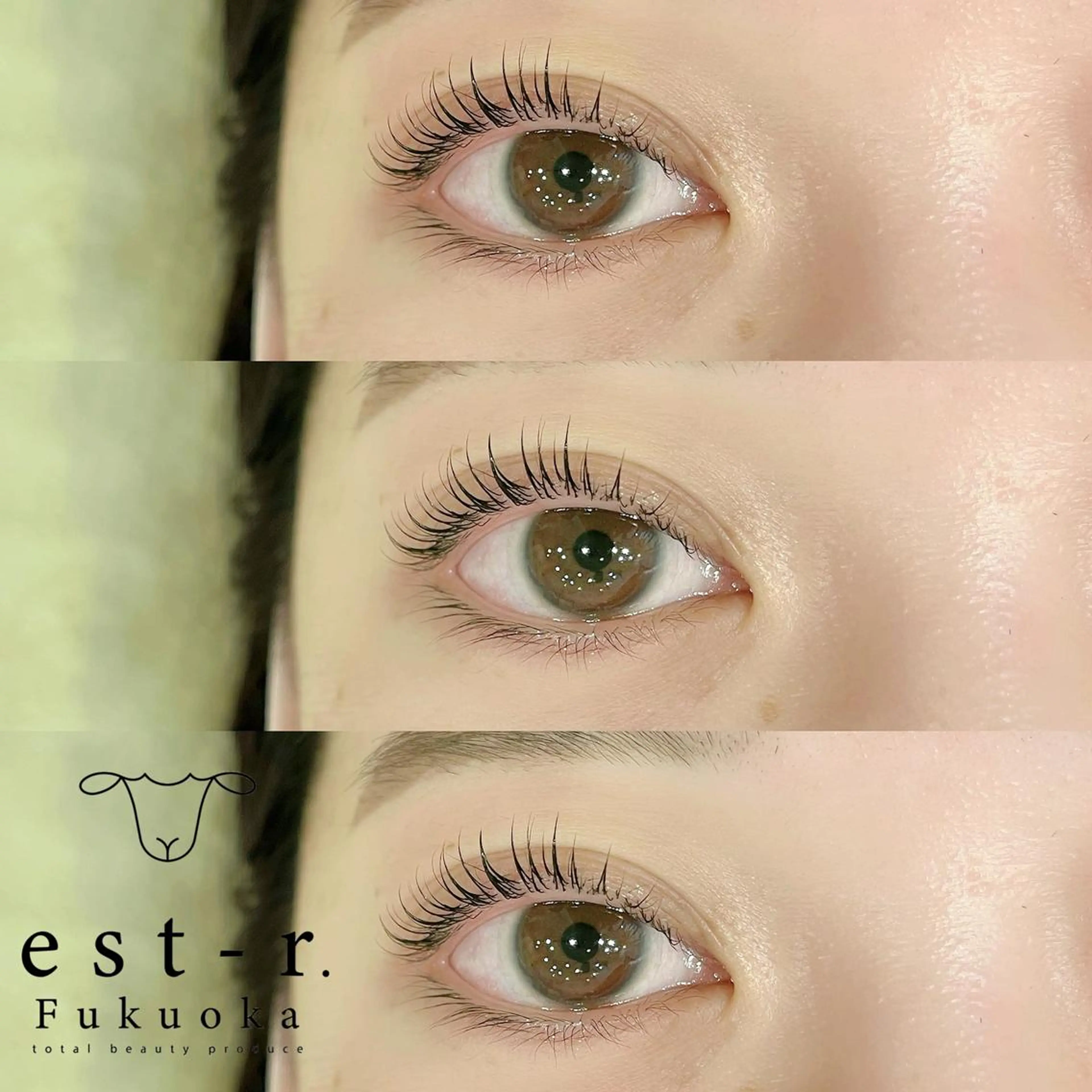 マツエク・マツパ フラットラッシュ パリジェンヌラッシュリフト まつげパーマ 下まつげエクステ 一重×まつ毛パーマ マツパ Riho/博多/ まつげパーマ/LEDのマツエク・マツパデザイン