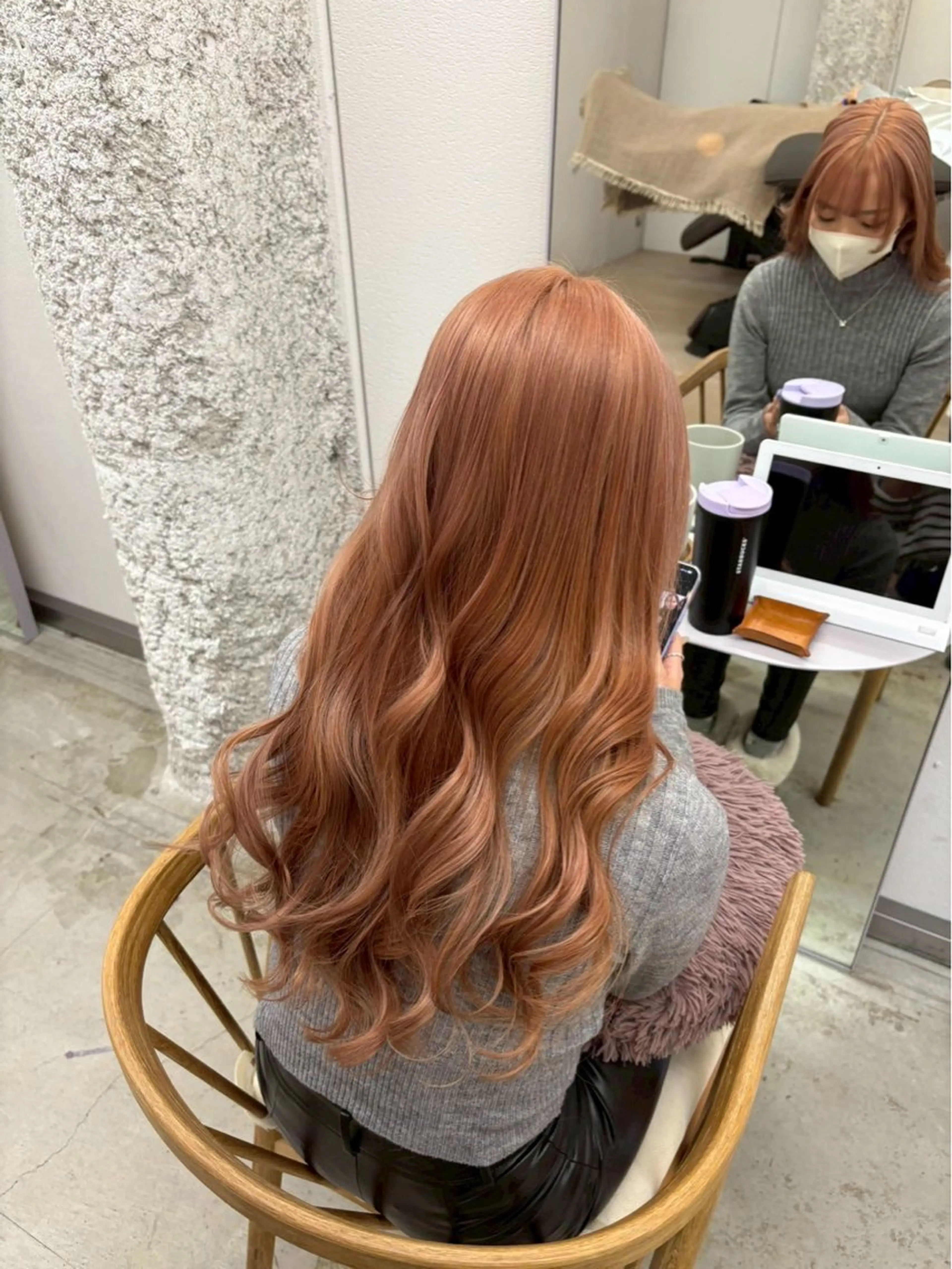 カラー ヘアカラー トリートメント Asumi/丸の内 /ブリーチ/花屋併設のヘアスタイル