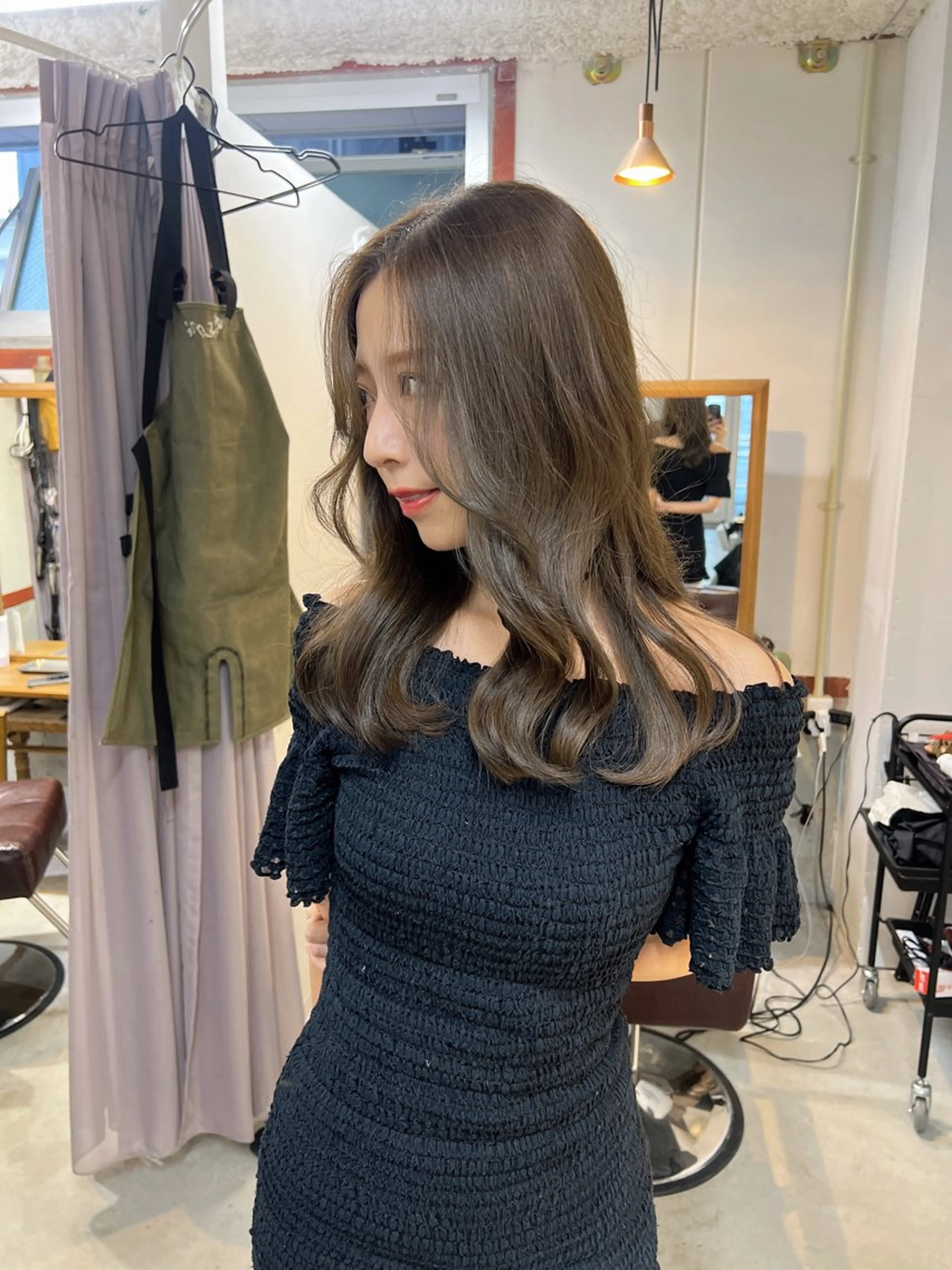 ロング カラー 林 将大のヘアスタイル