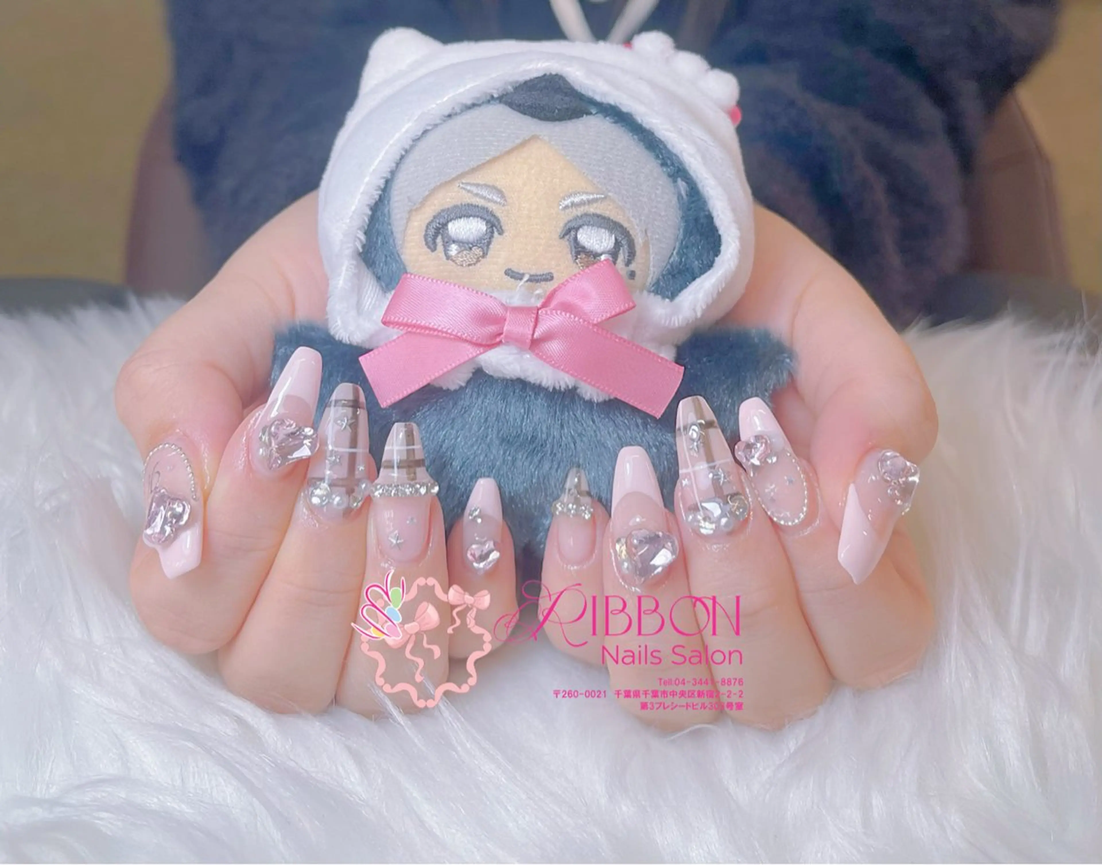 ネイル フレンチネイル ジェルネイル マグネットネイル 持ち込み ニュアンスネイル ハンドネイル Ribbonnail salonのネイルデザイン