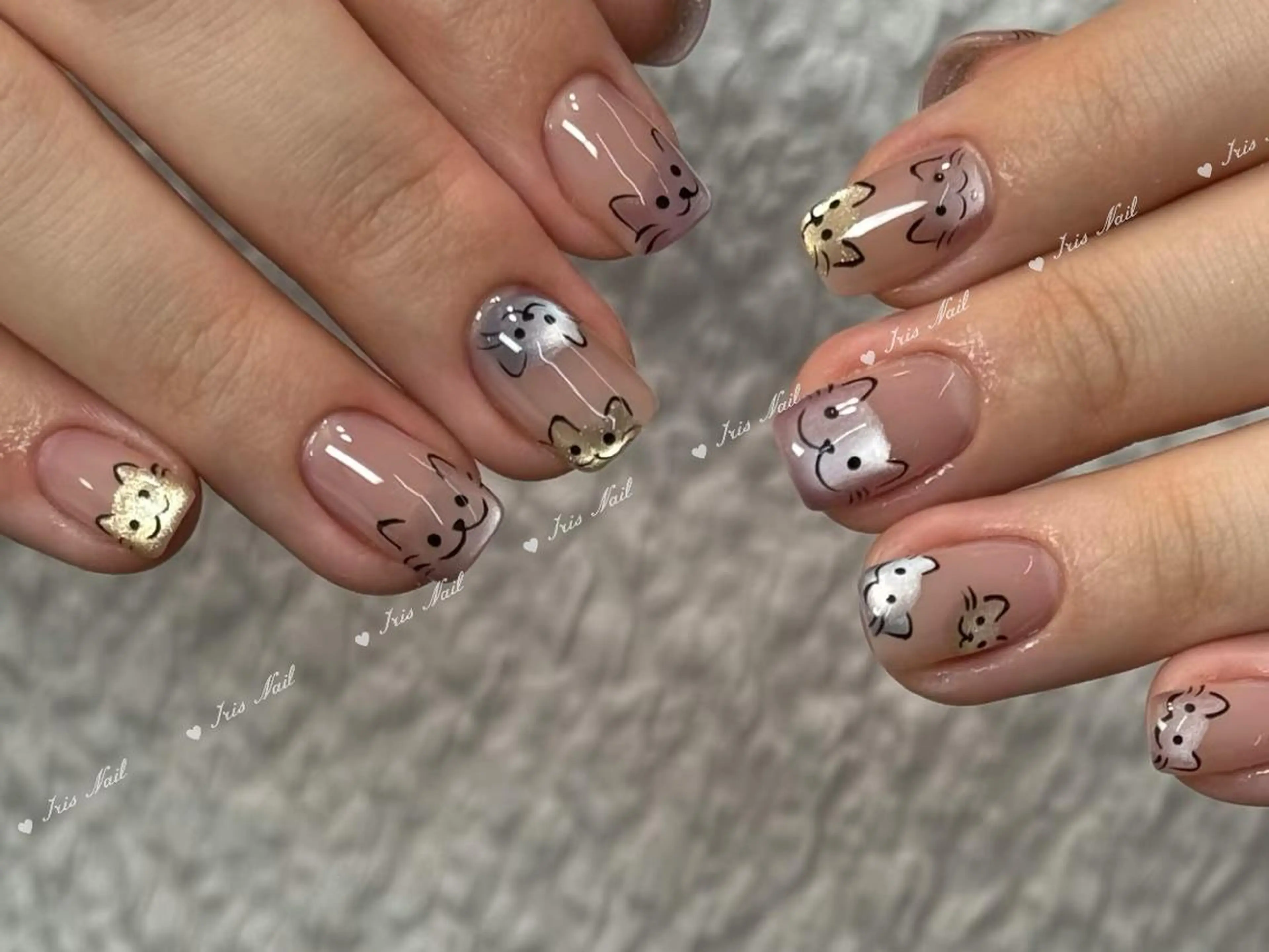ネイル マグネットネイル ハンドネイル ハンドケア 🍒IRIS Nail🌸のネイルデザイン