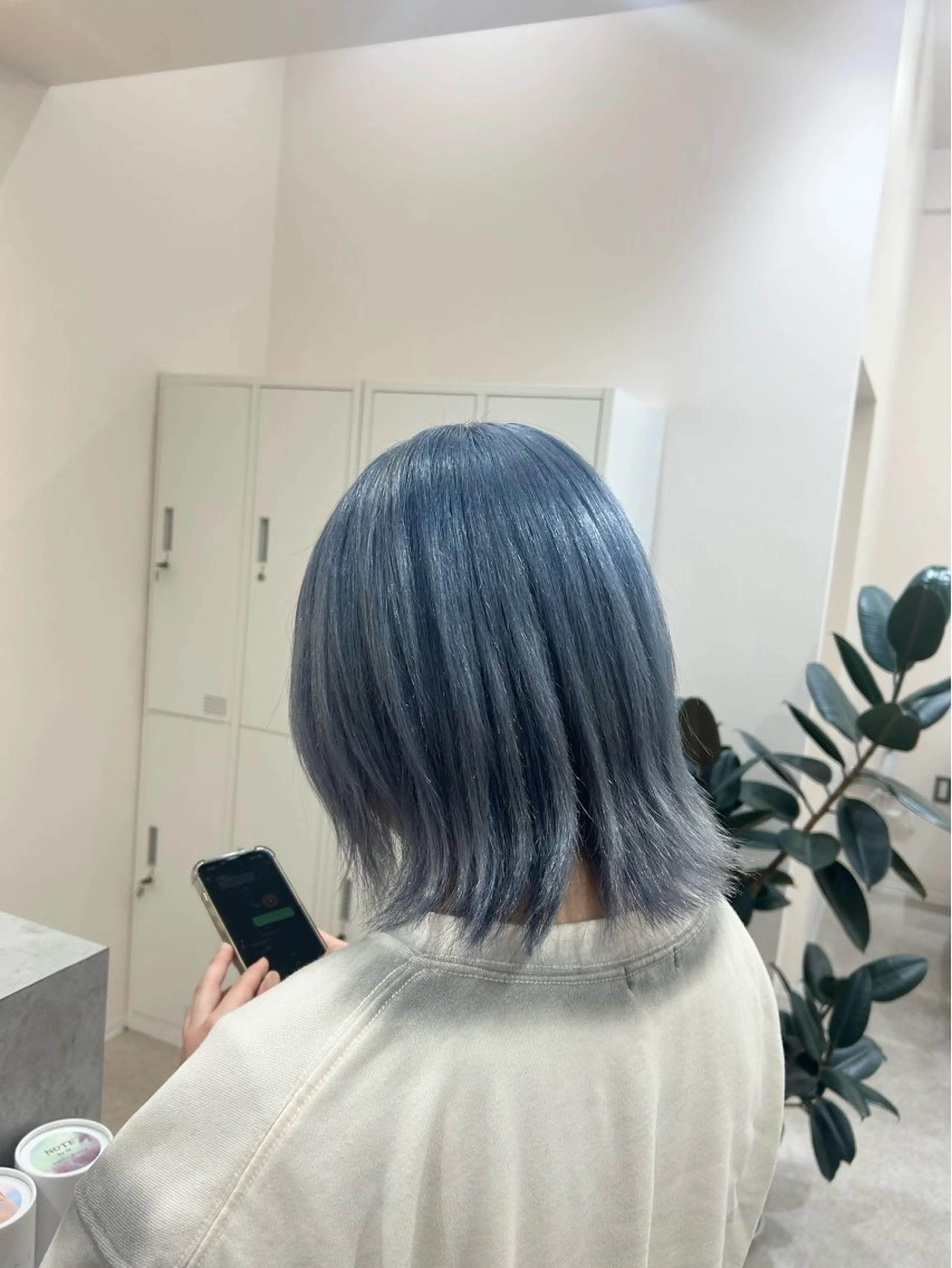 ミディアム カラー ブルーカラー ヘアカラー トリートメント 透明感/ダブルカラー /🌸ERI🌸のヘアスタイル