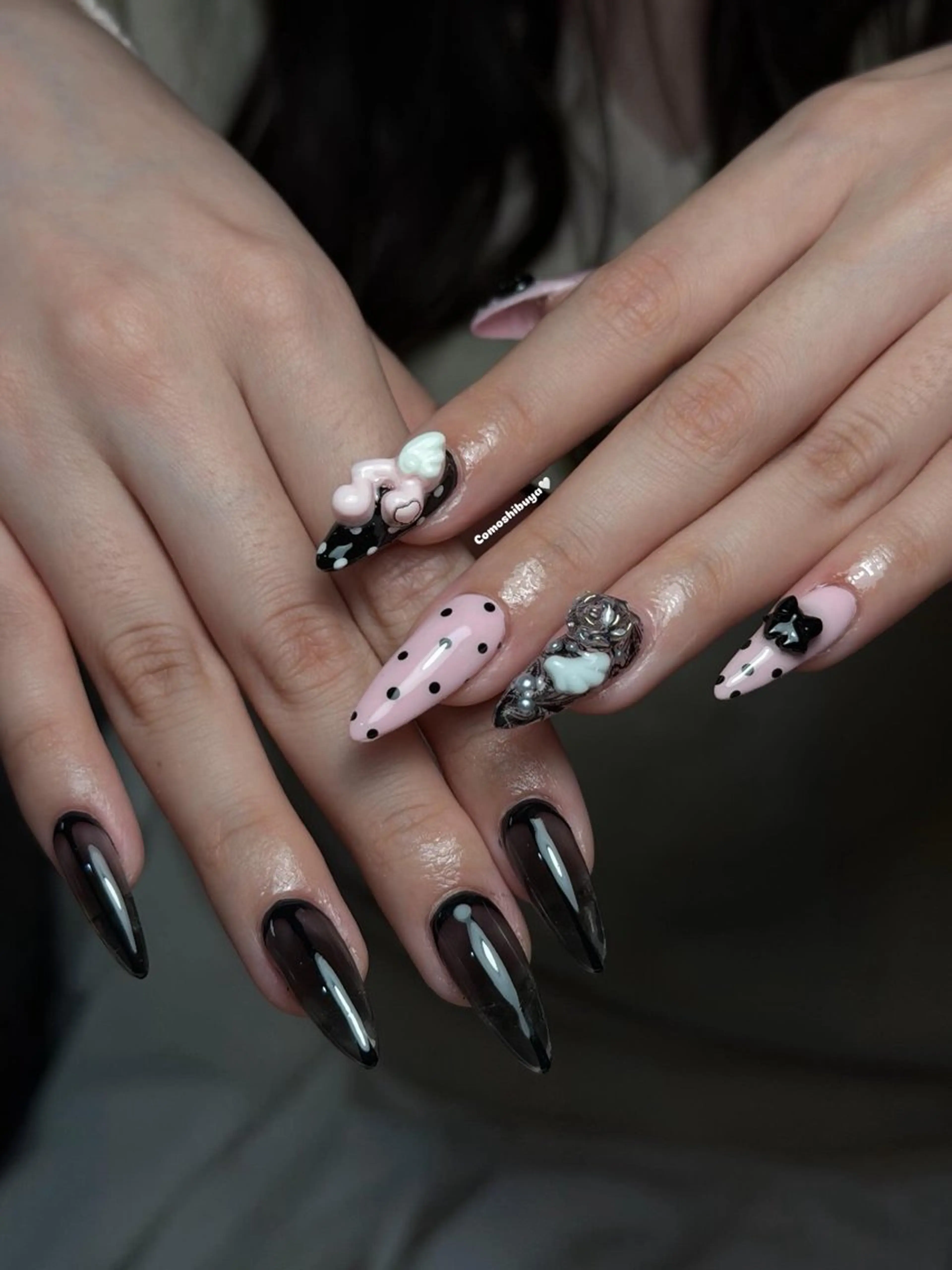 ネイル 韓国ネイル シンプルネイル ワンホンネイル ハンドネイル CoMo Nailのネイルデザイン