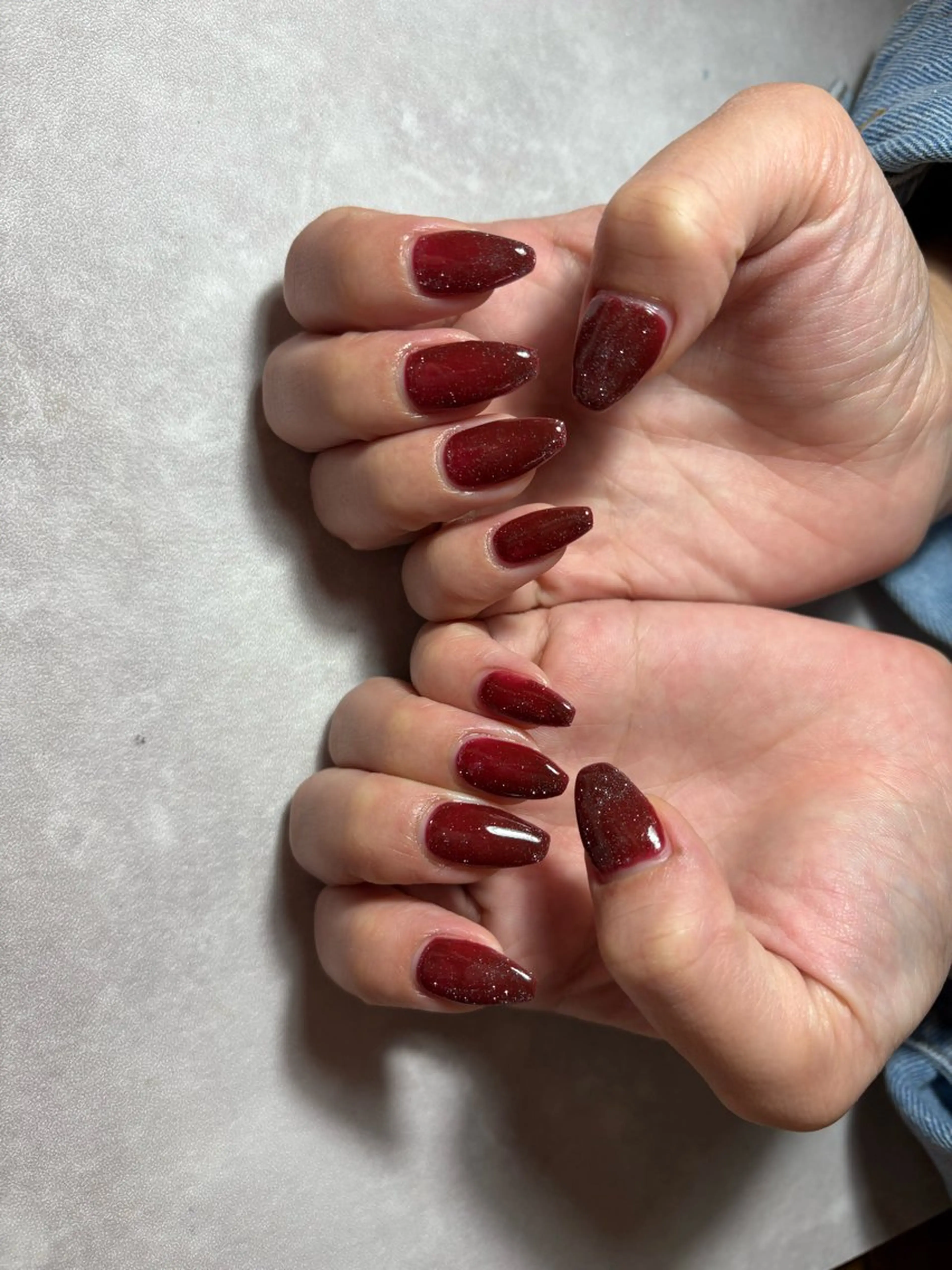 ワンカラー.ラメ.ラメグラの写真