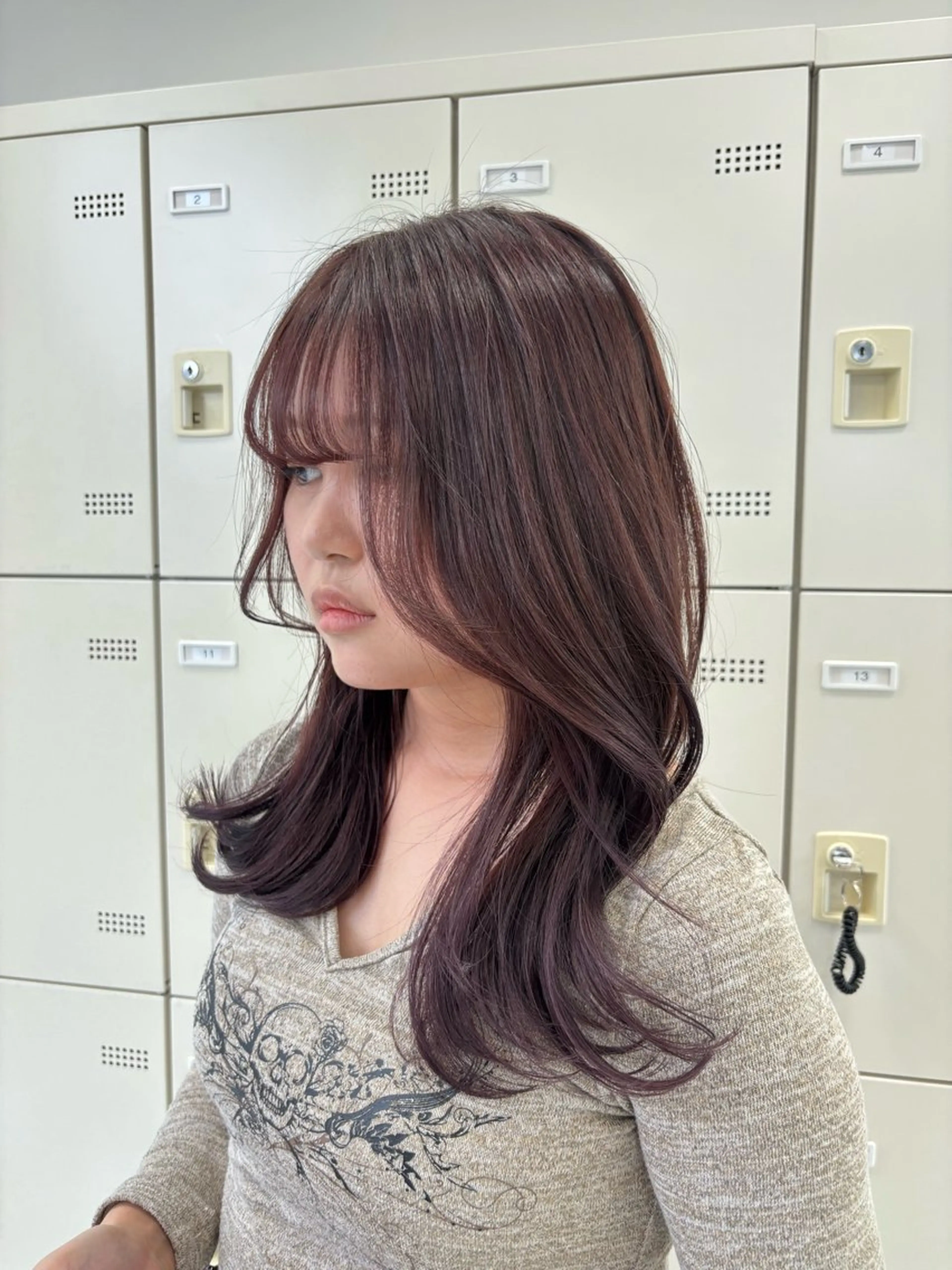 セミロング カラー ヘアカラー ヘッドスパ ヘアセット 🫧韓国風透明感 ヘア🫧towaのヘアスタイル