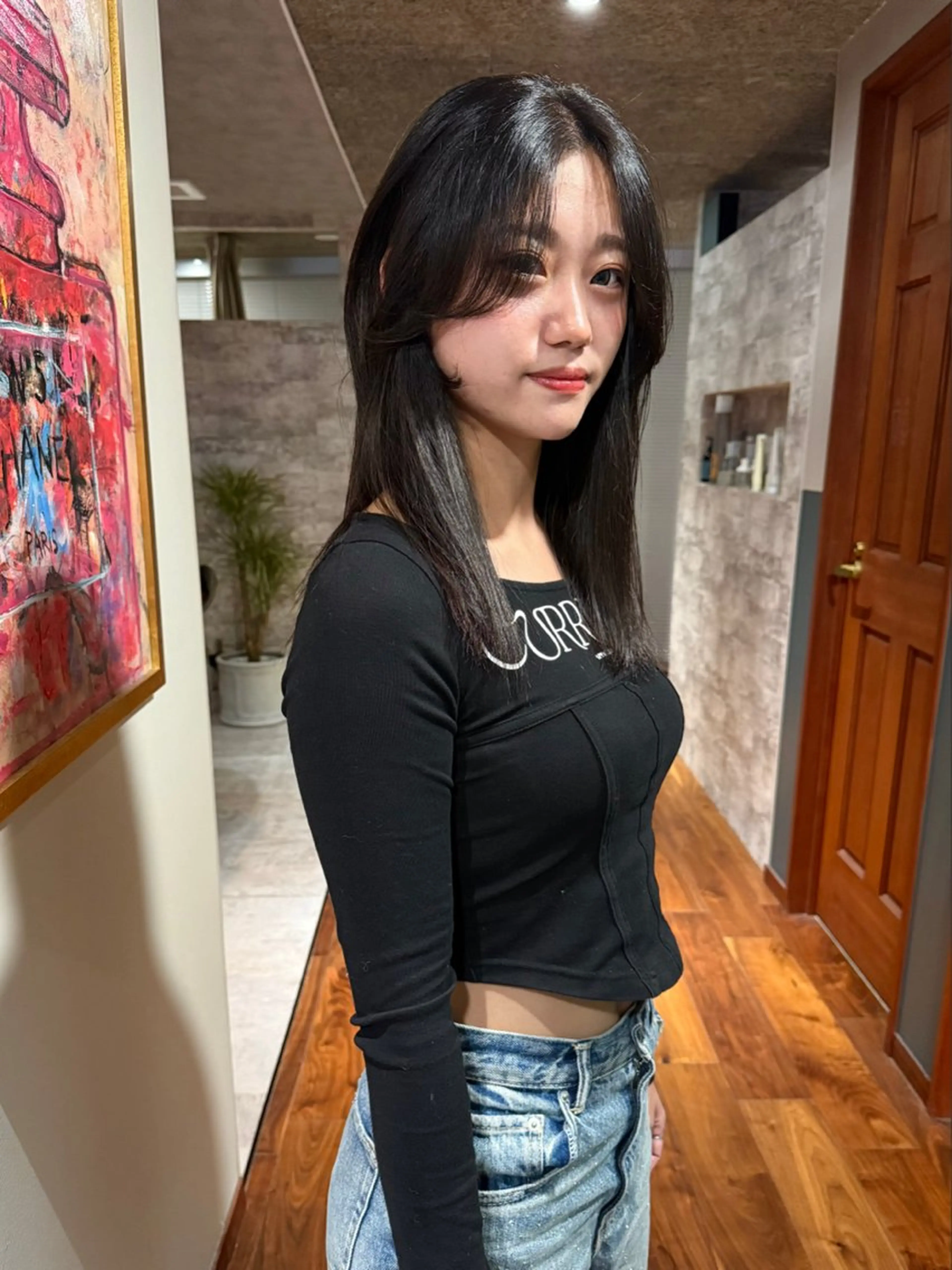 セミロング カラー カット ヘアカラー トリートメント mai / linoah˚✧のヘアスタイル