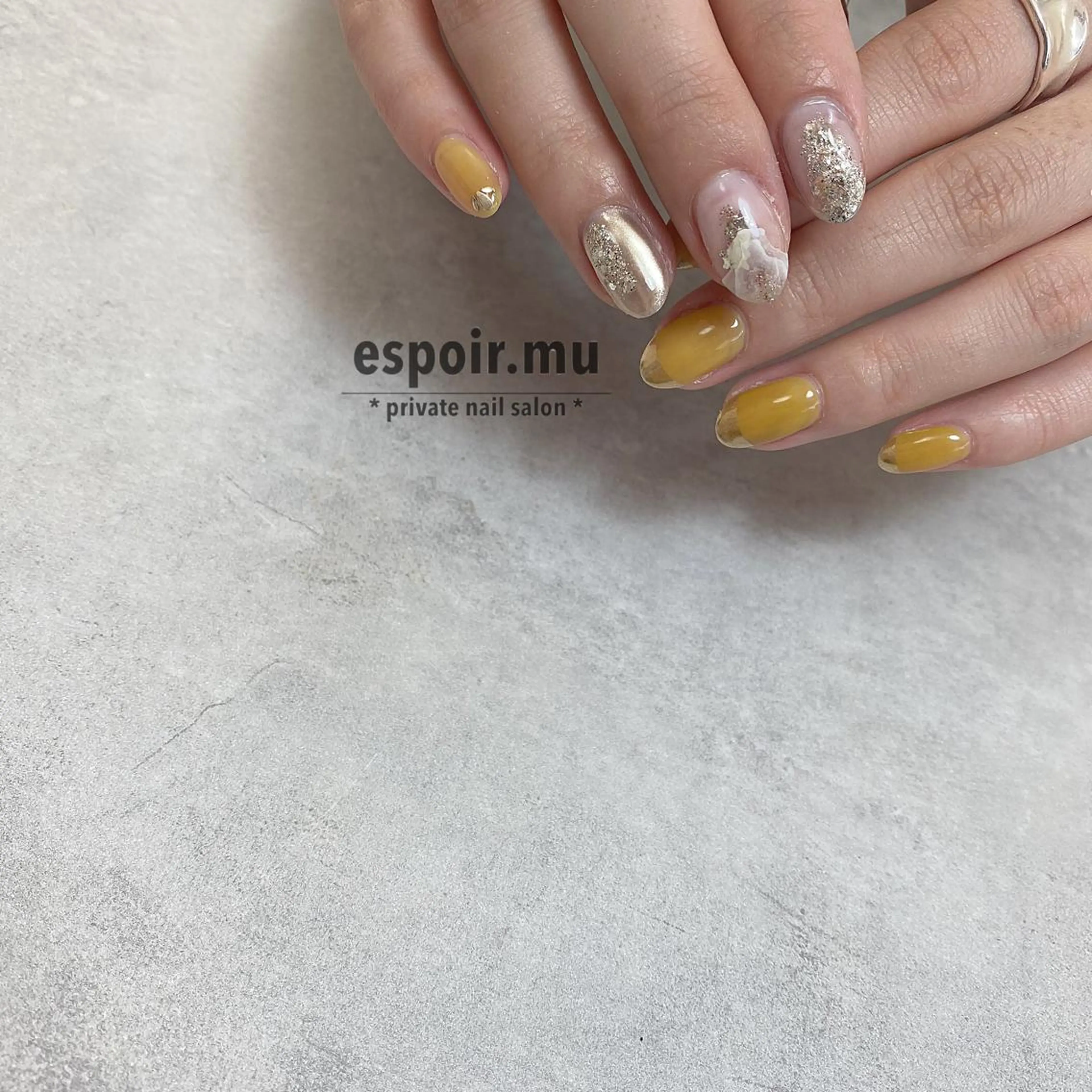 ミディアム ネイル espoir. muのネイルデザイン