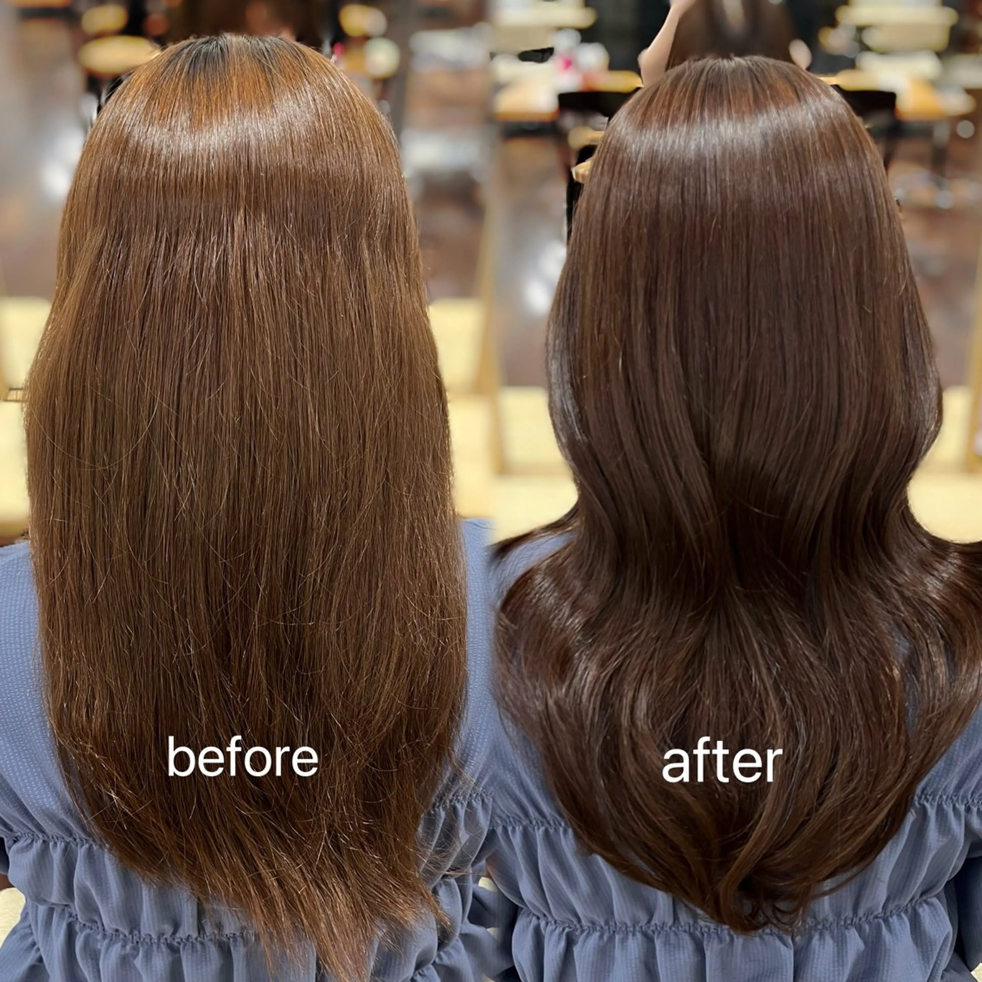 ロング カラー トリートメント ヘアカラー トリートメント 🎀仙台/艶カラー /暖色/ありさ🎀のヘアスタイル