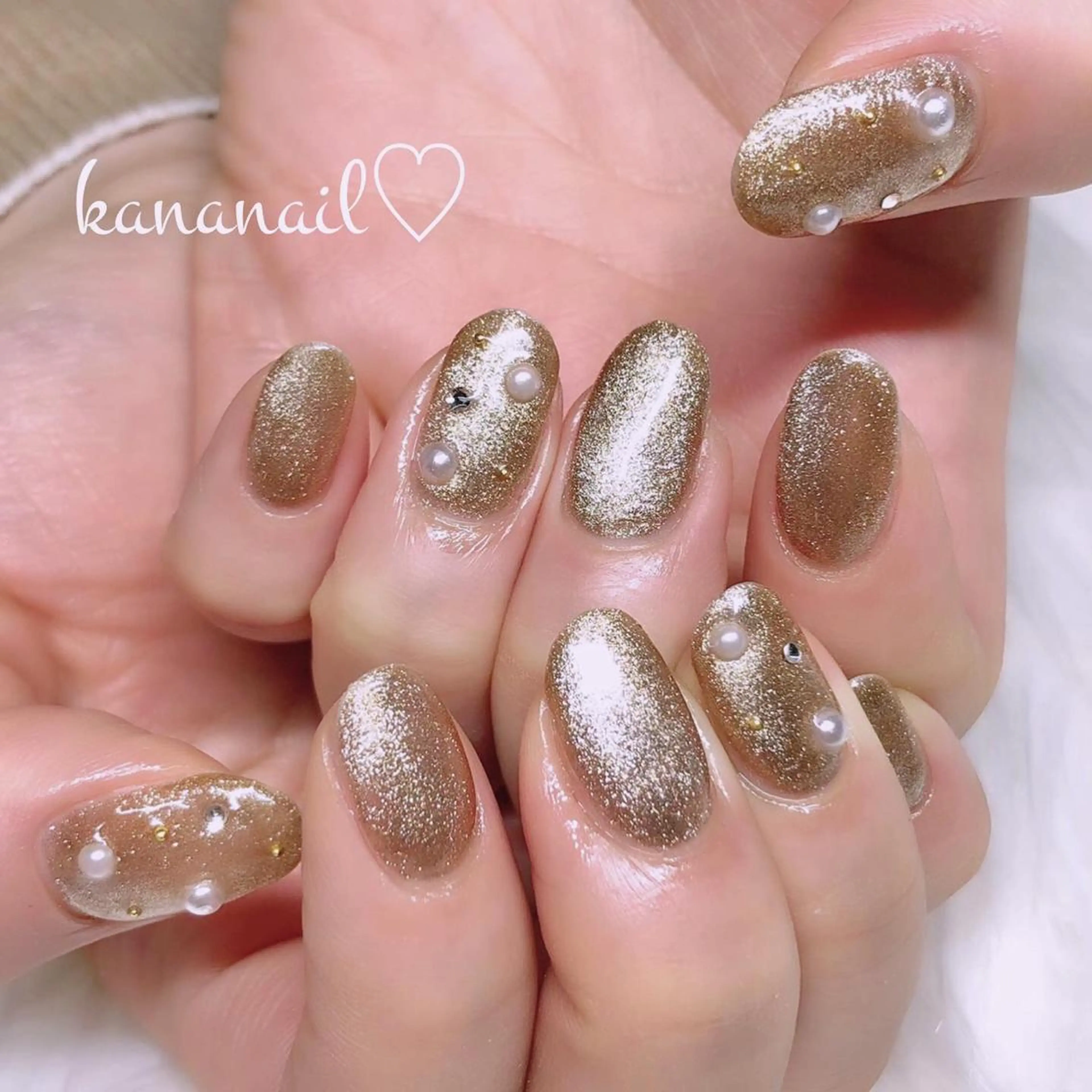 ネイル マグネットネイル ストーンネイル kananail ♡のネイルデザイン