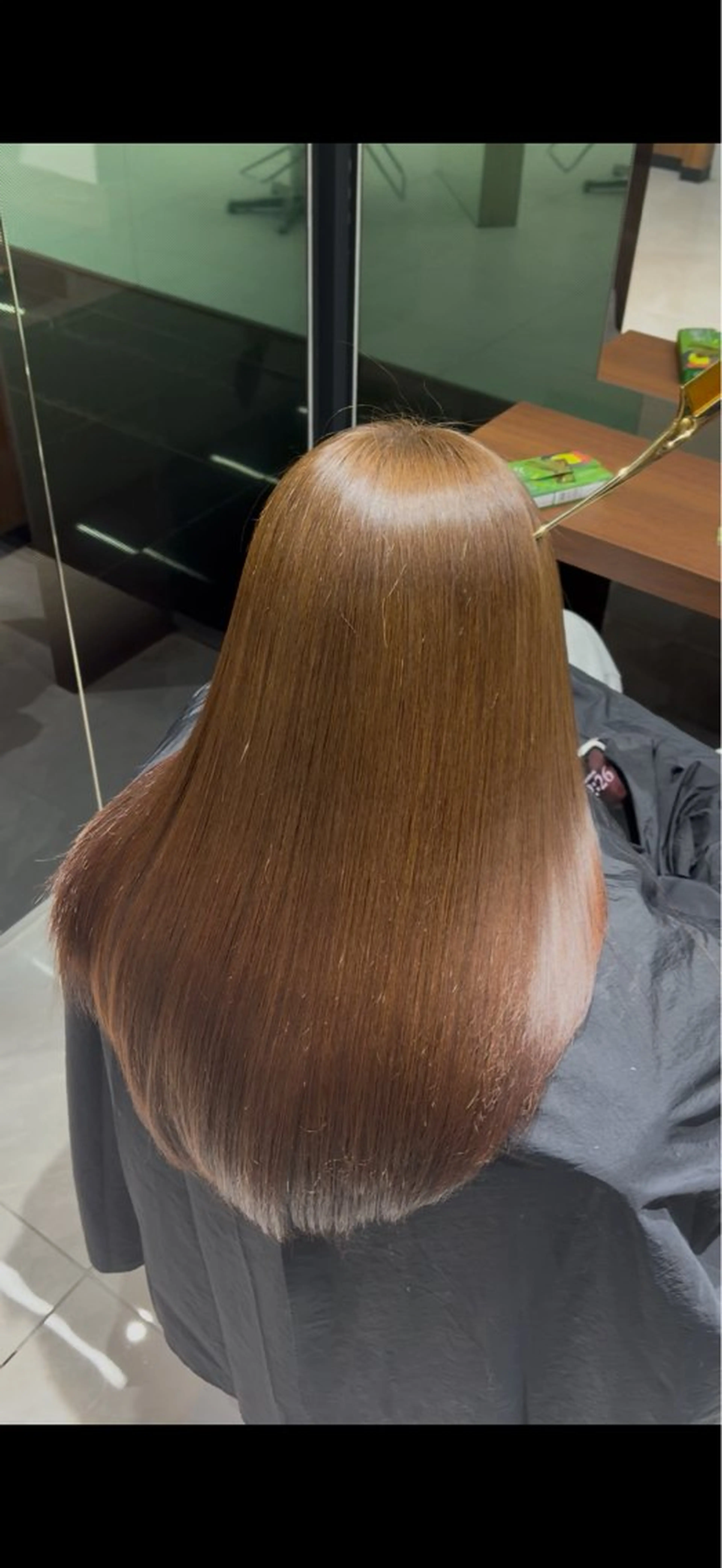 酸熱トリートメント髪質改善の写真