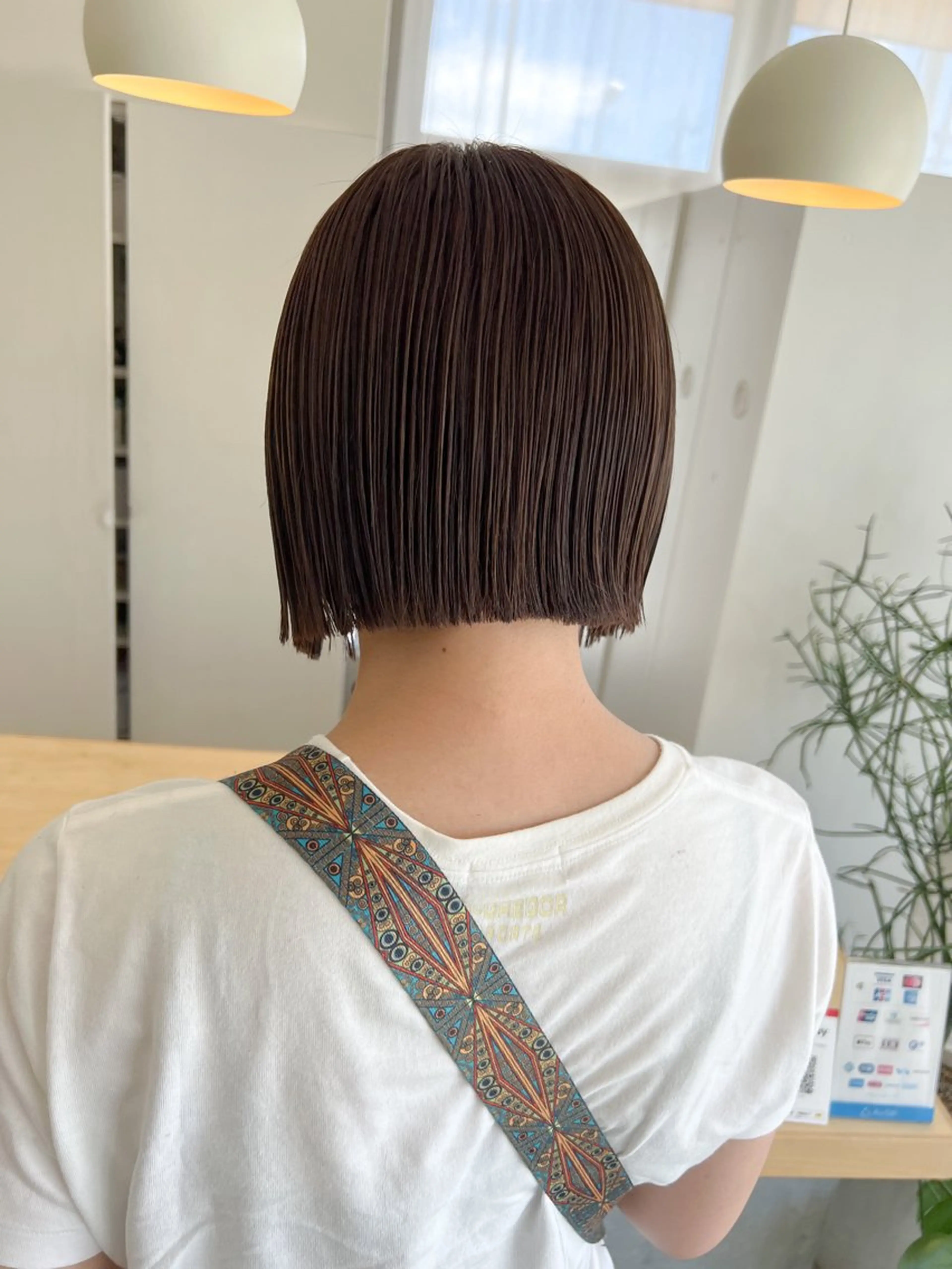 ミディアム 切りっぱなしボブ ボブ カット つくばUtooe's 副店長　寺沢颯のヘアスタイル