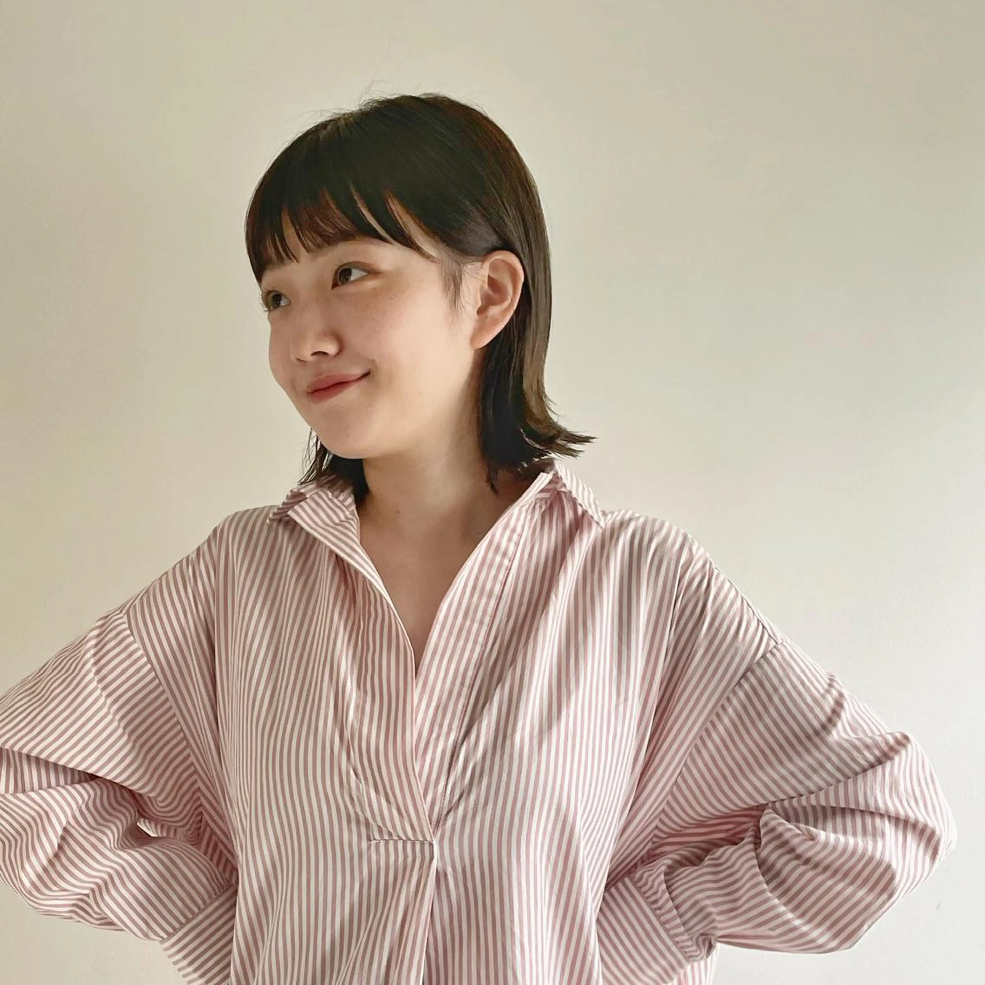 ショート ボブ レイヤーカット 似合わせカット 外ハネヘア カット ヘアカラー トリートメント 野間 祐哉のヘアスタイル