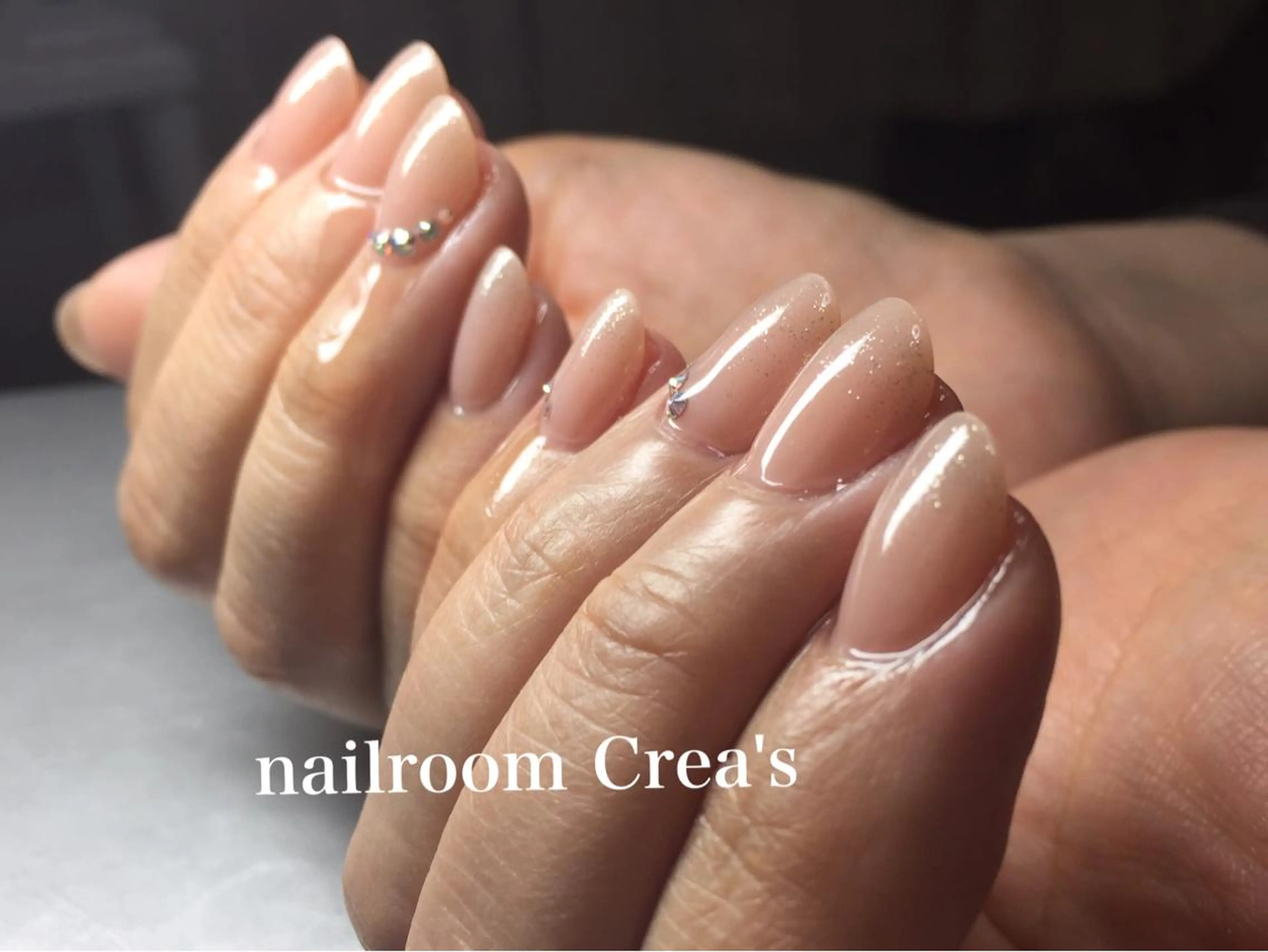 ネイル ジェルネイル ラメ(グリッター) ワンカラーネイル nailroom Crea'sのネイルデザイン